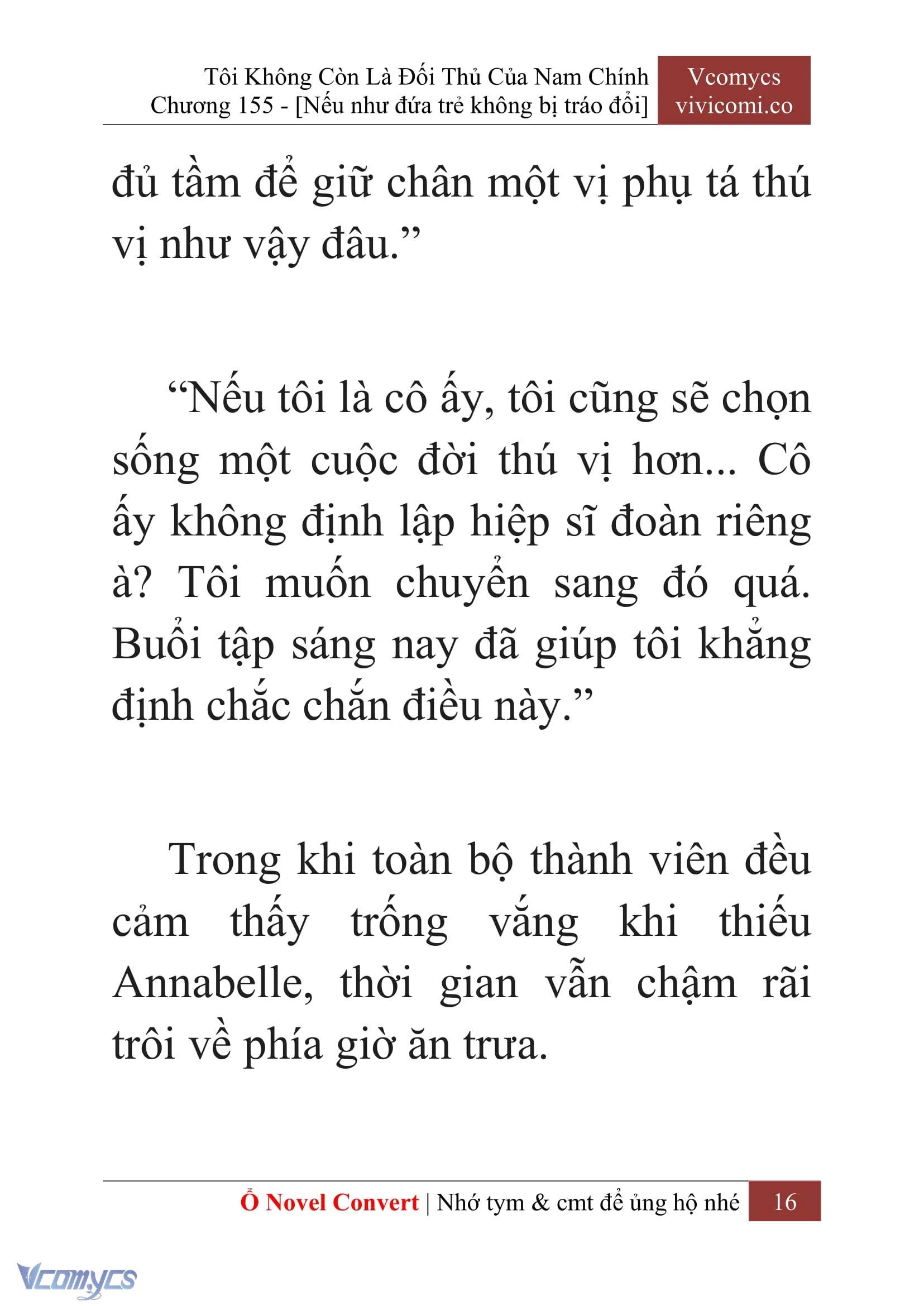[Novel] Tôi Không Còn Là Đối Thủ Của Nam Chính Chapter  155 - 18