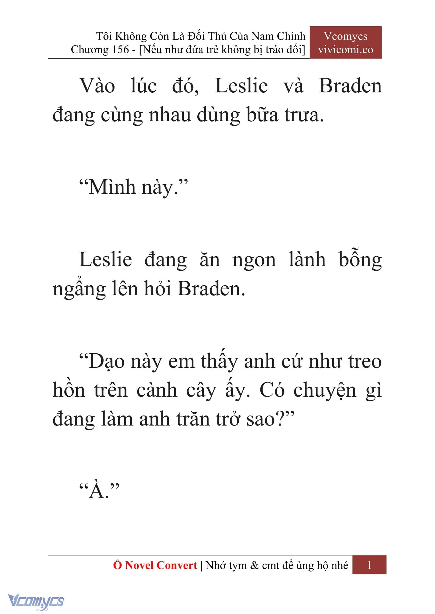 [Novel] Tôi Không Còn Là Đối Thủ Của Nam Chính Chapter  156 - 3