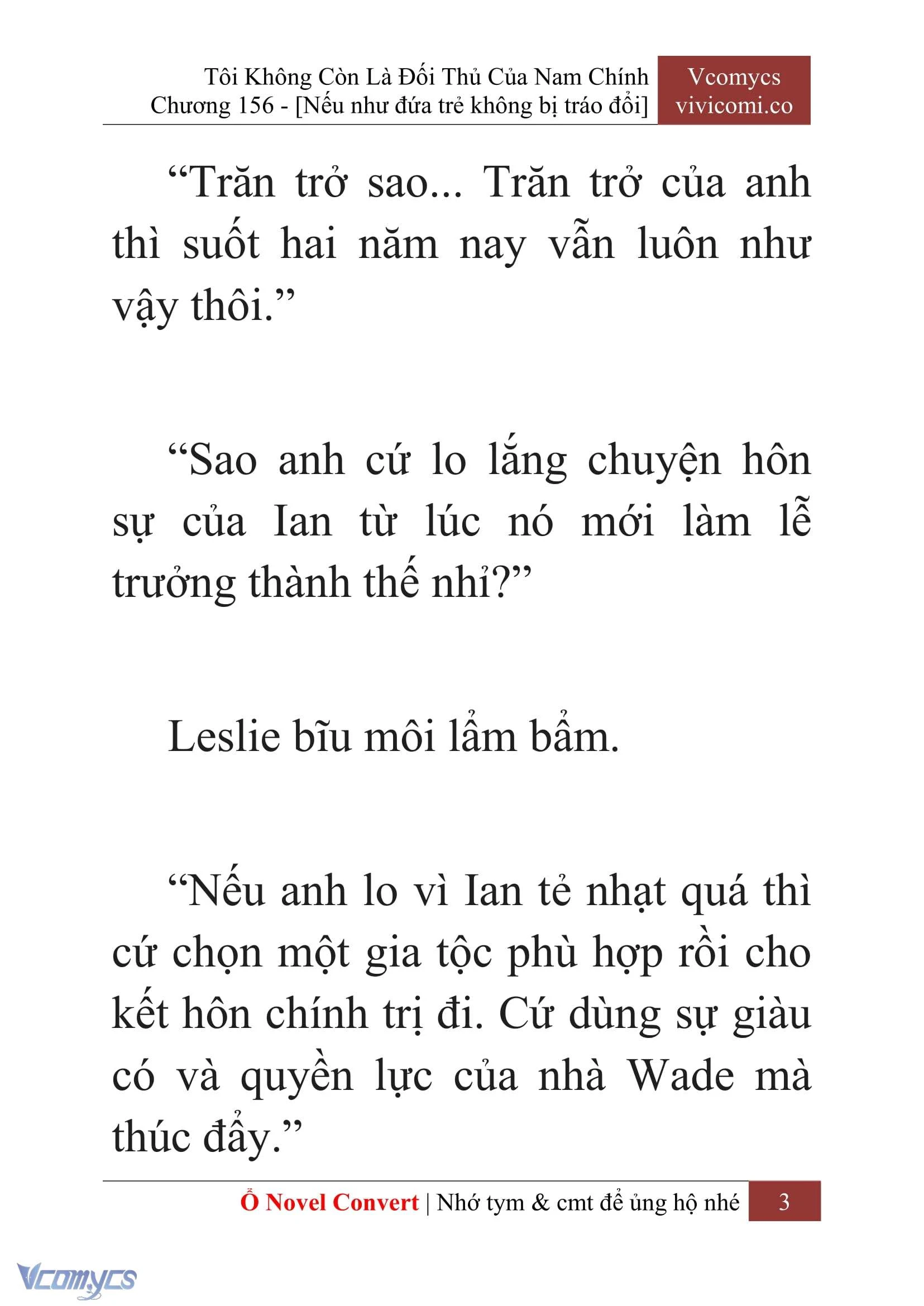 [Novel] Tôi Không Còn Là Đối Thủ Của Nam Chính Chapter  156 - 5