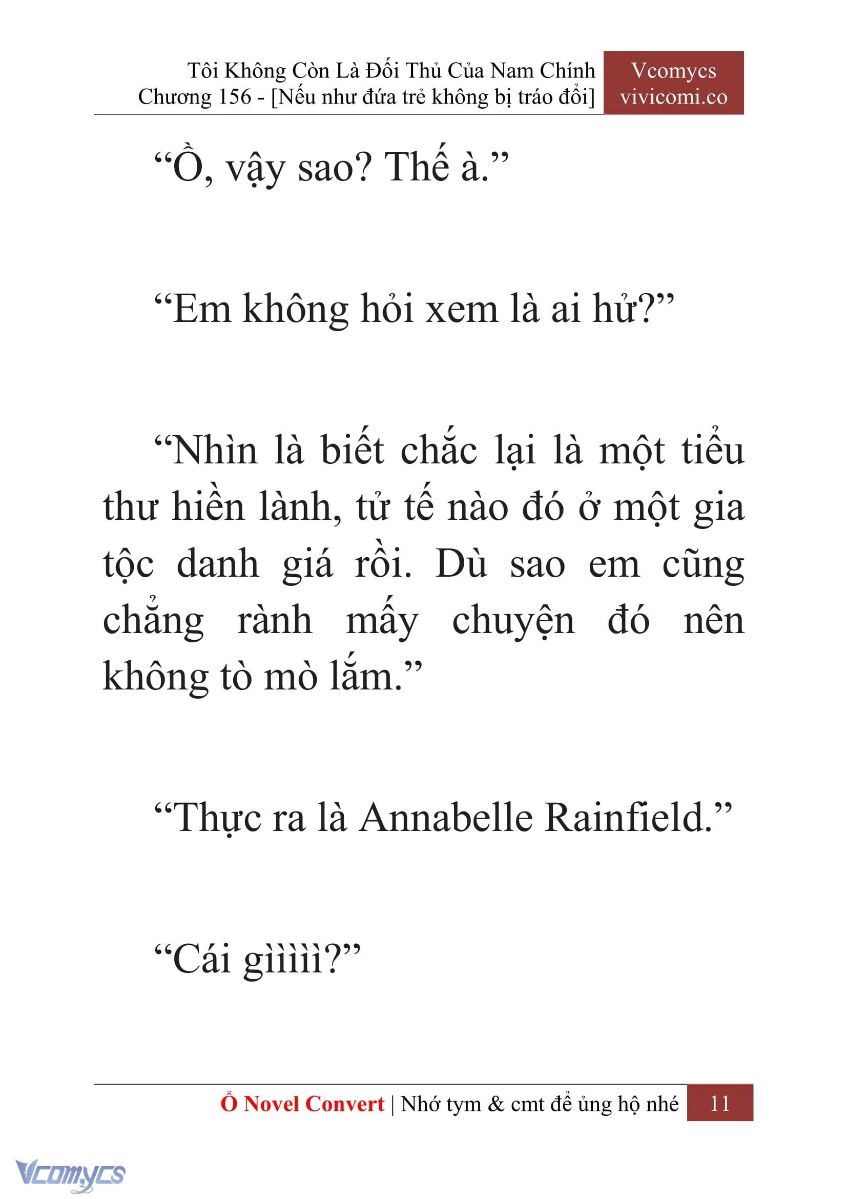 [Novel] Tôi Không Còn Là Đối Thủ Của Nam Chính Chapter  156 - 13