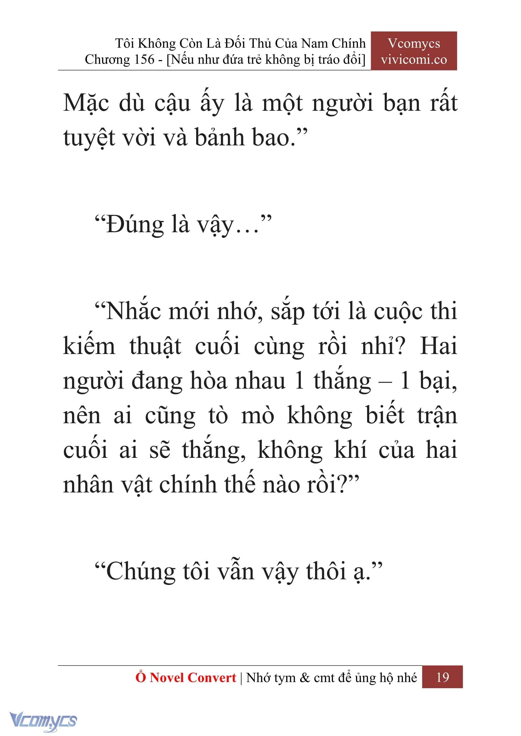 [Novel] Tôi Không Còn Là Đối Thủ Của Nam Chính Chapter  156 - 21