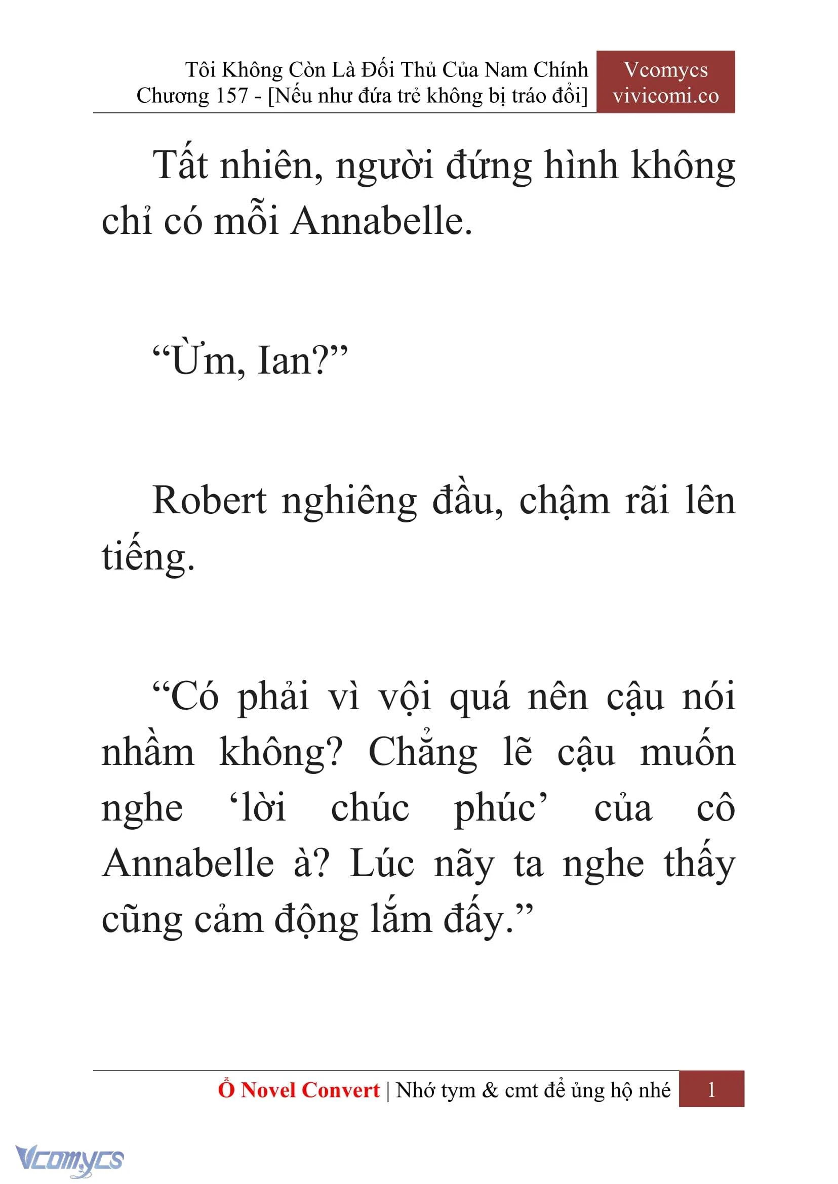 [Novel] Tôi Không Còn Là Đối Thủ Của Nam Chính Chapter  157 - 3