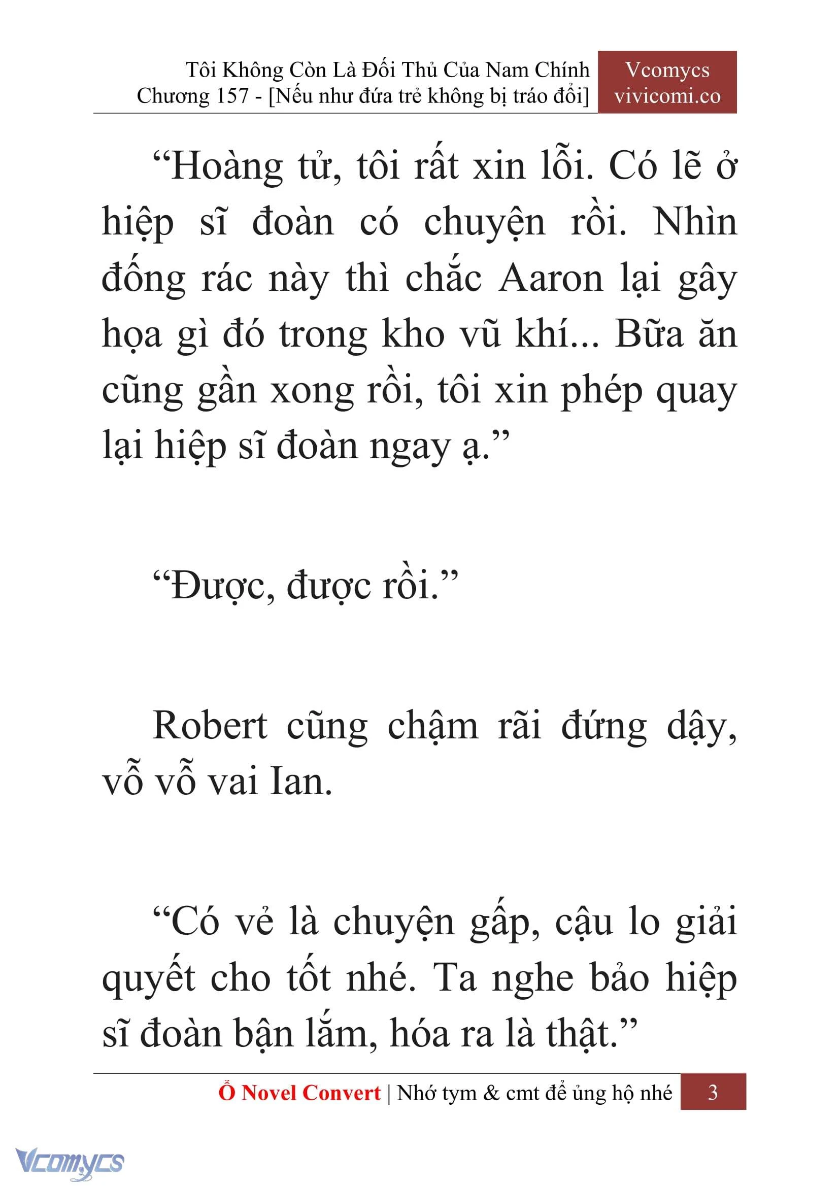 [Novel] Tôi Không Còn Là Đối Thủ Của Nam Chính Chapter  157 - 5