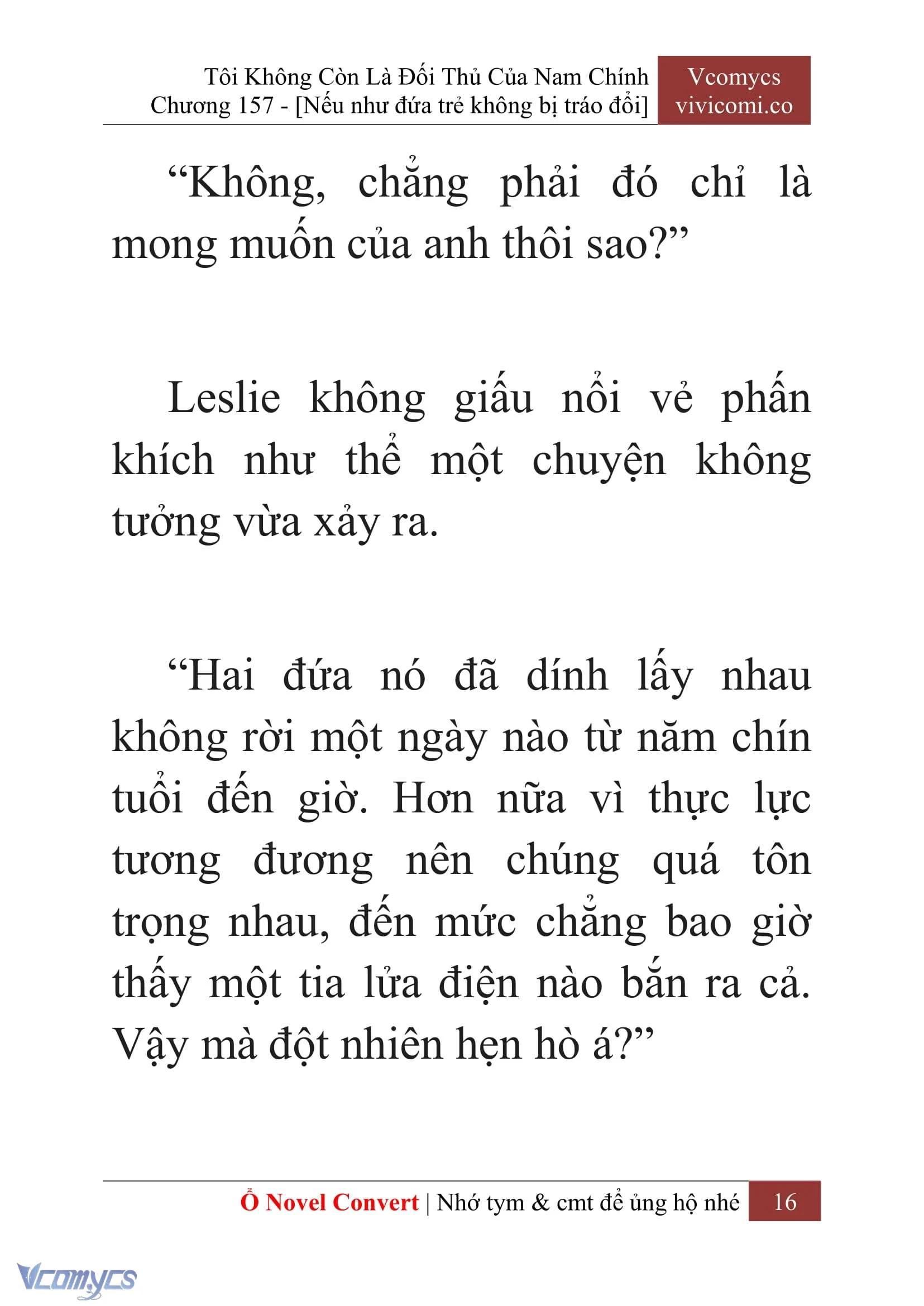 [Novel] Tôi Không Còn Là Đối Thủ Của Nam Chính Chapter  157 - 18