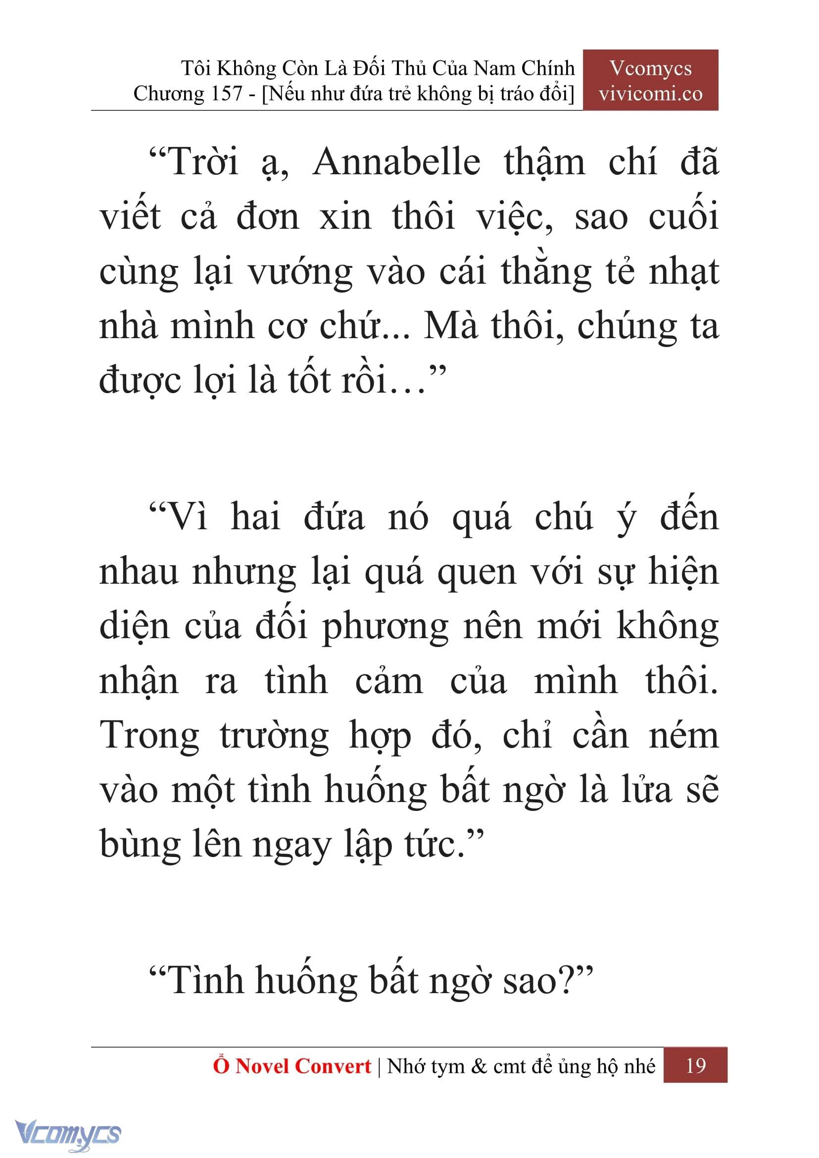 [Novel] Tôi Không Còn Là Đối Thủ Của Nam Chính Chapter  157 - 21