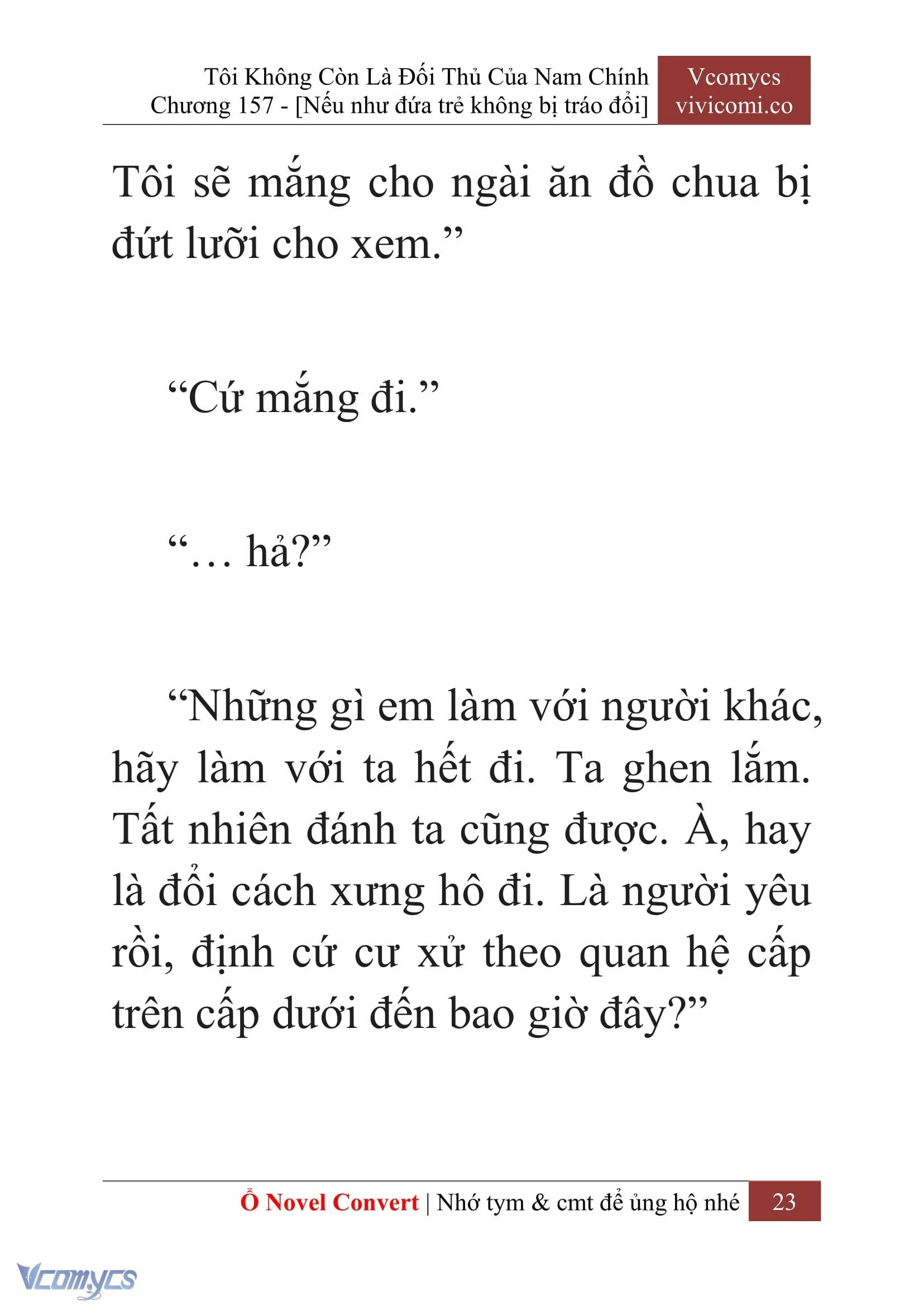[Novel] Tôi Không Còn Là Đối Thủ Của Nam Chính Chapter  157 - 25