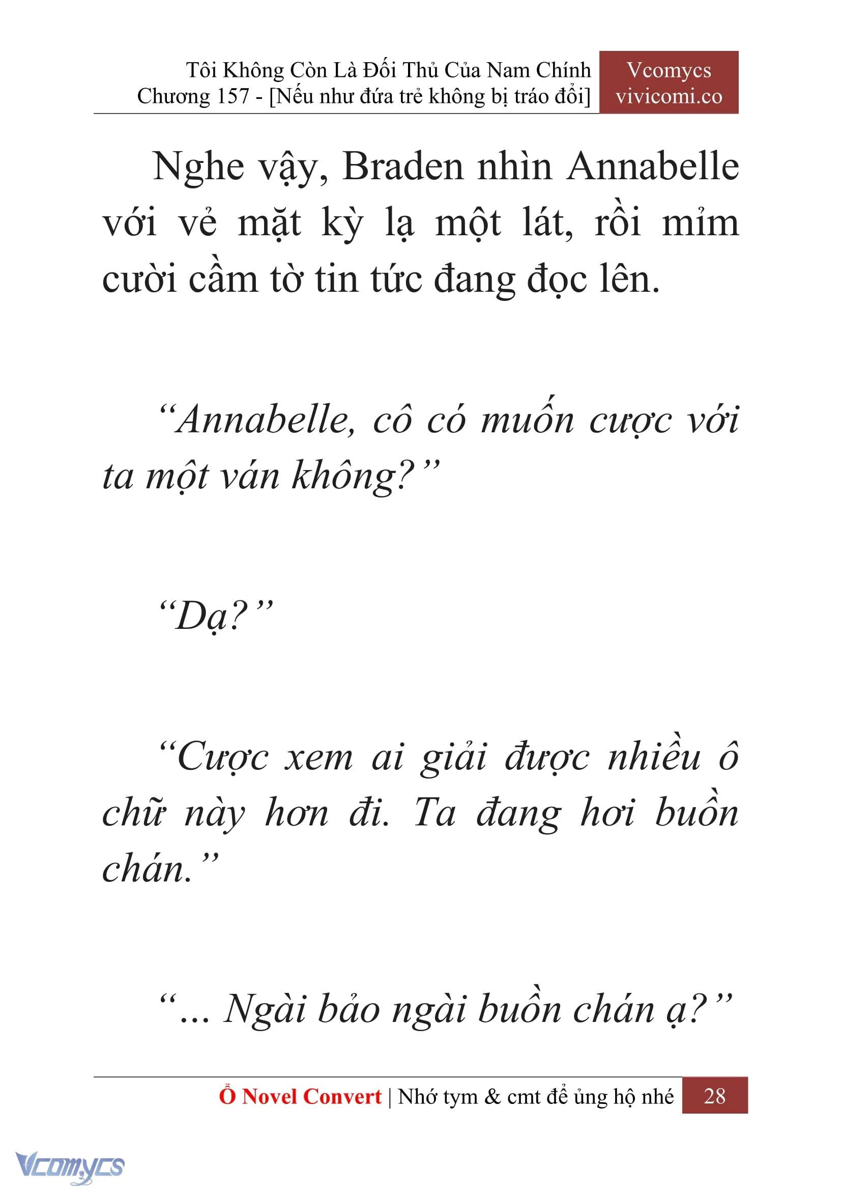 [Novel] Tôi Không Còn Là Đối Thủ Của Nam Chính Chapter  157 - 30