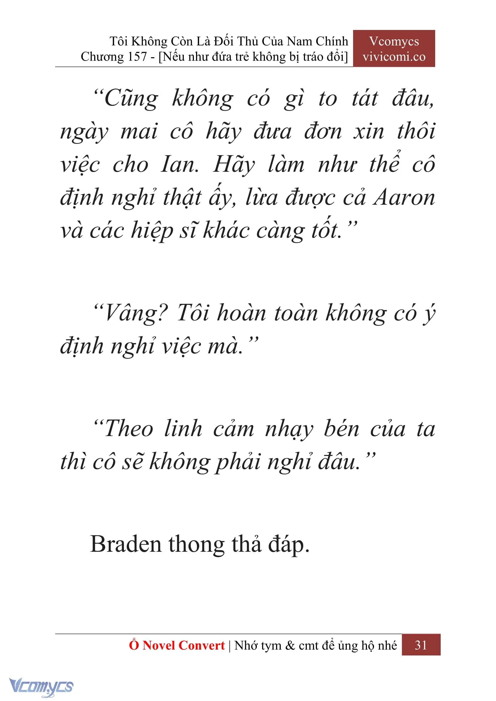 [Novel] Tôi Không Còn Là Đối Thủ Của Nam Chính Chapter  157 - 33