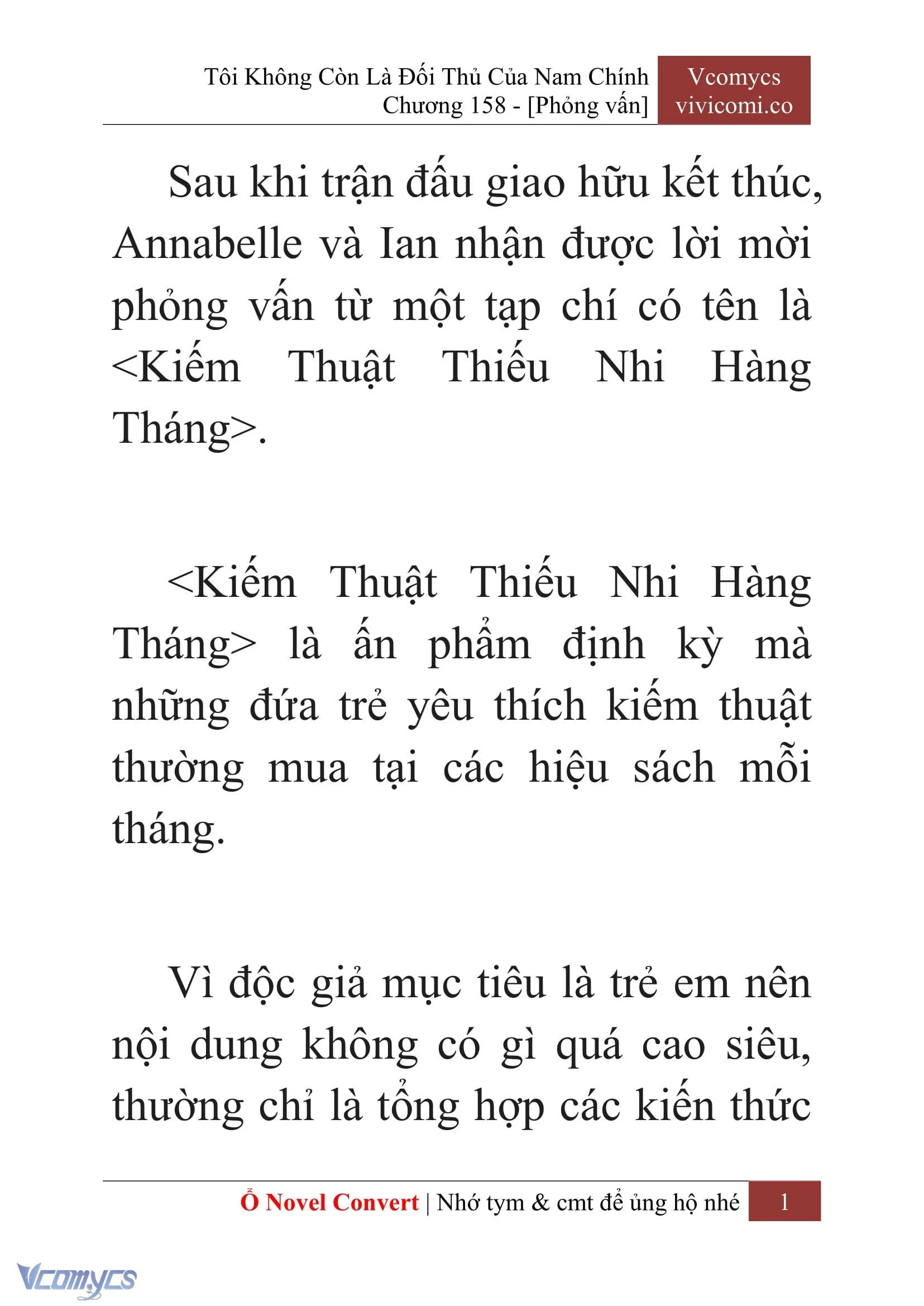 [Novel] Tôi Không Còn Là Đối Thủ Của Nam Chính Chapter  158 - 3