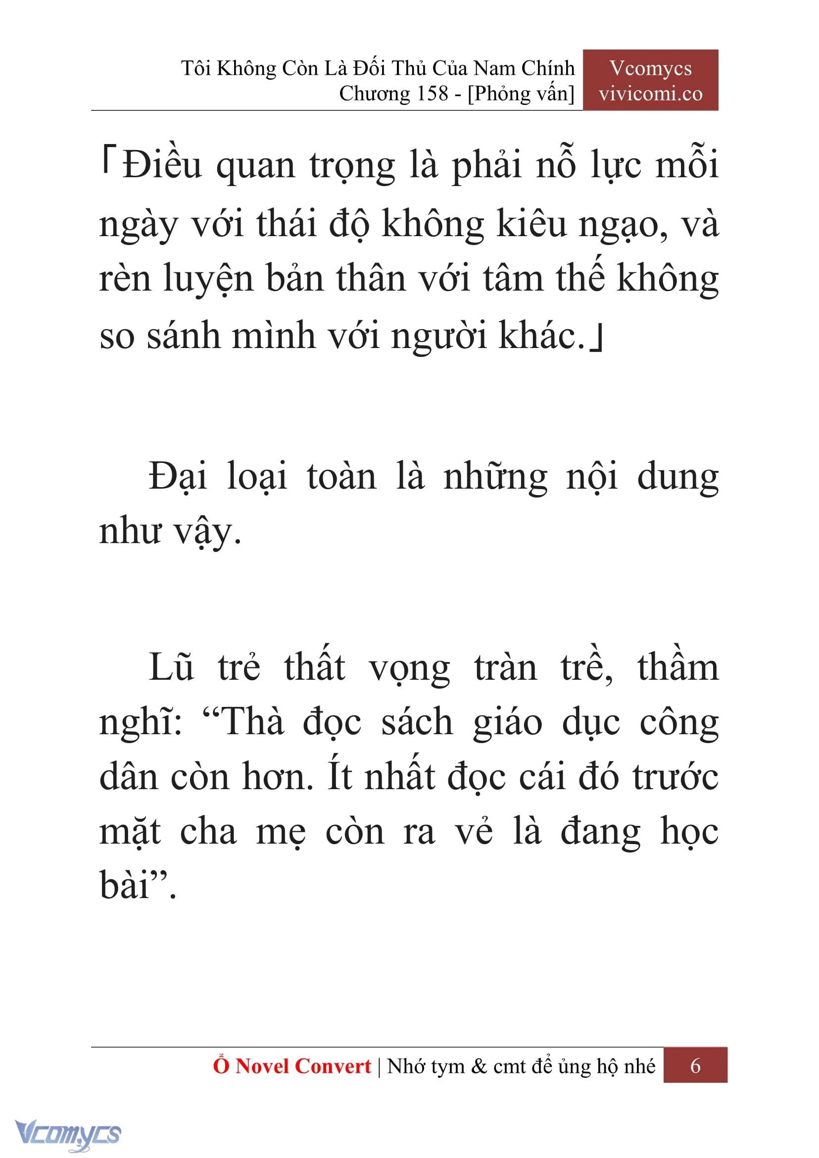 [Novel] Tôi Không Còn Là Đối Thủ Của Nam Chính Chapter  158 - 8