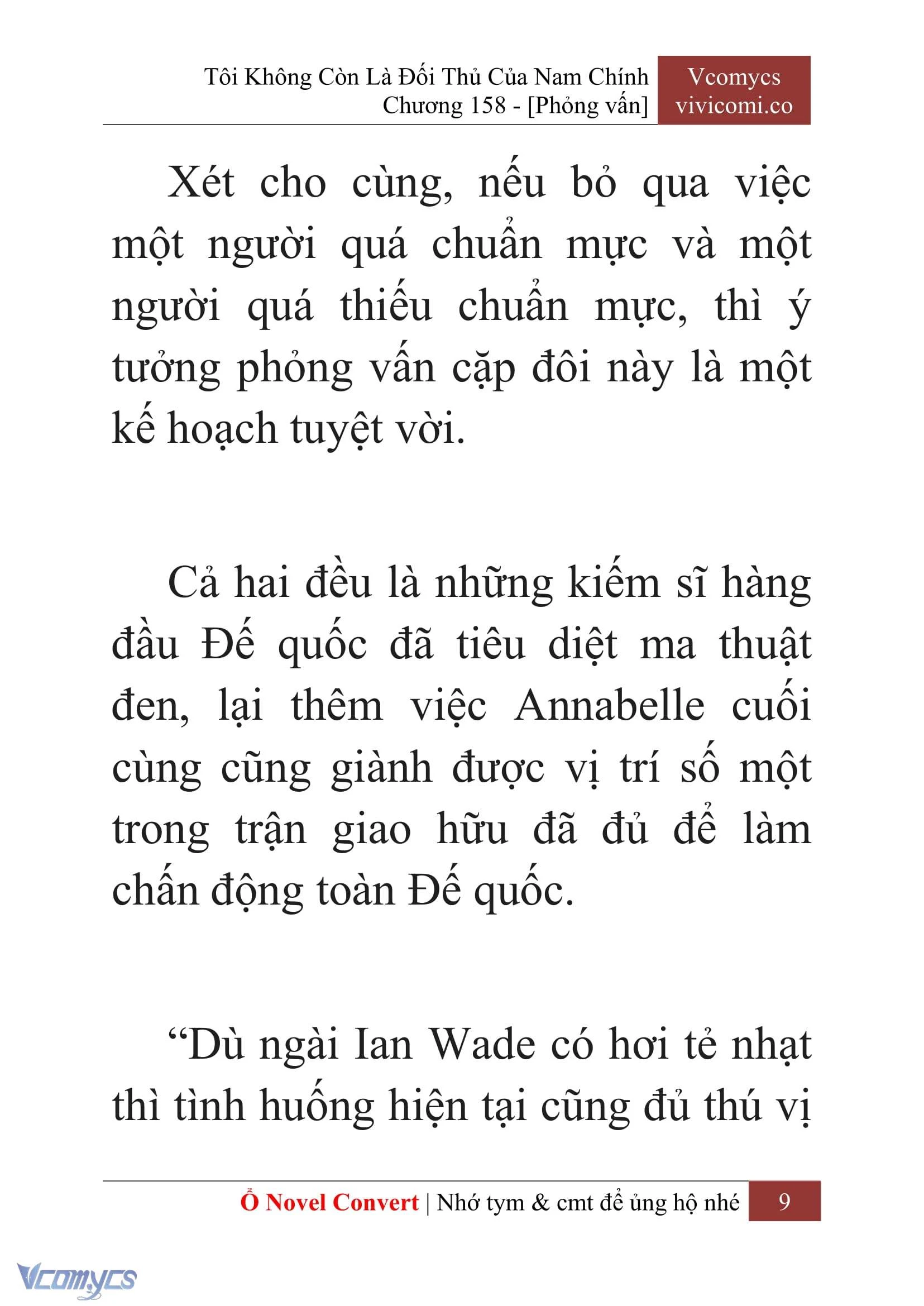 [Novel] Tôi Không Còn Là Đối Thủ Của Nam Chính Chapter  158 - 11