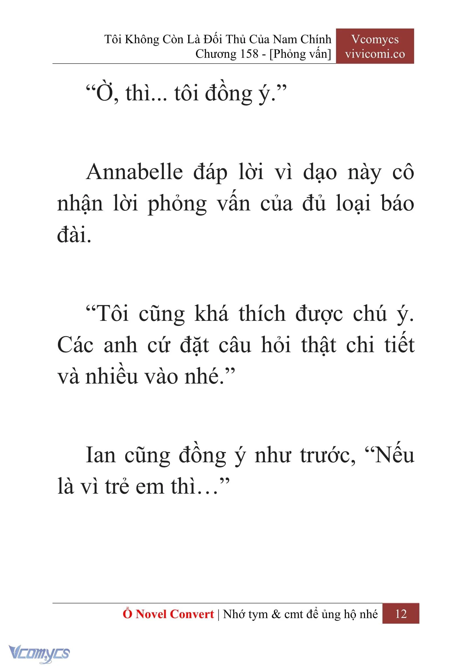 [Novel] Tôi Không Còn Là Đối Thủ Của Nam Chính Chapter  158 - 14