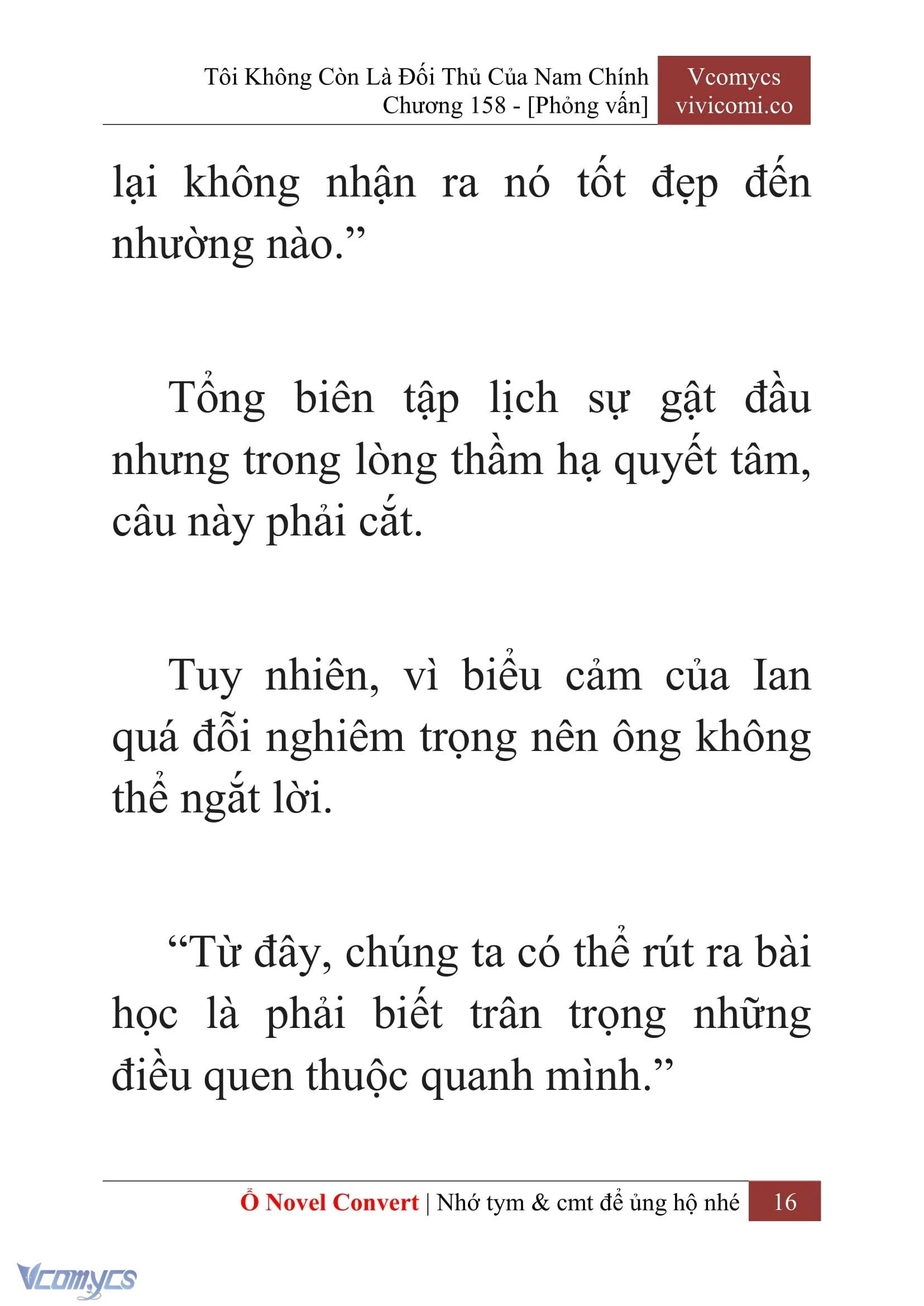 [Novel] Tôi Không Còn Là Đối Thủ Của Nam Chính Chapter  158 - 18
