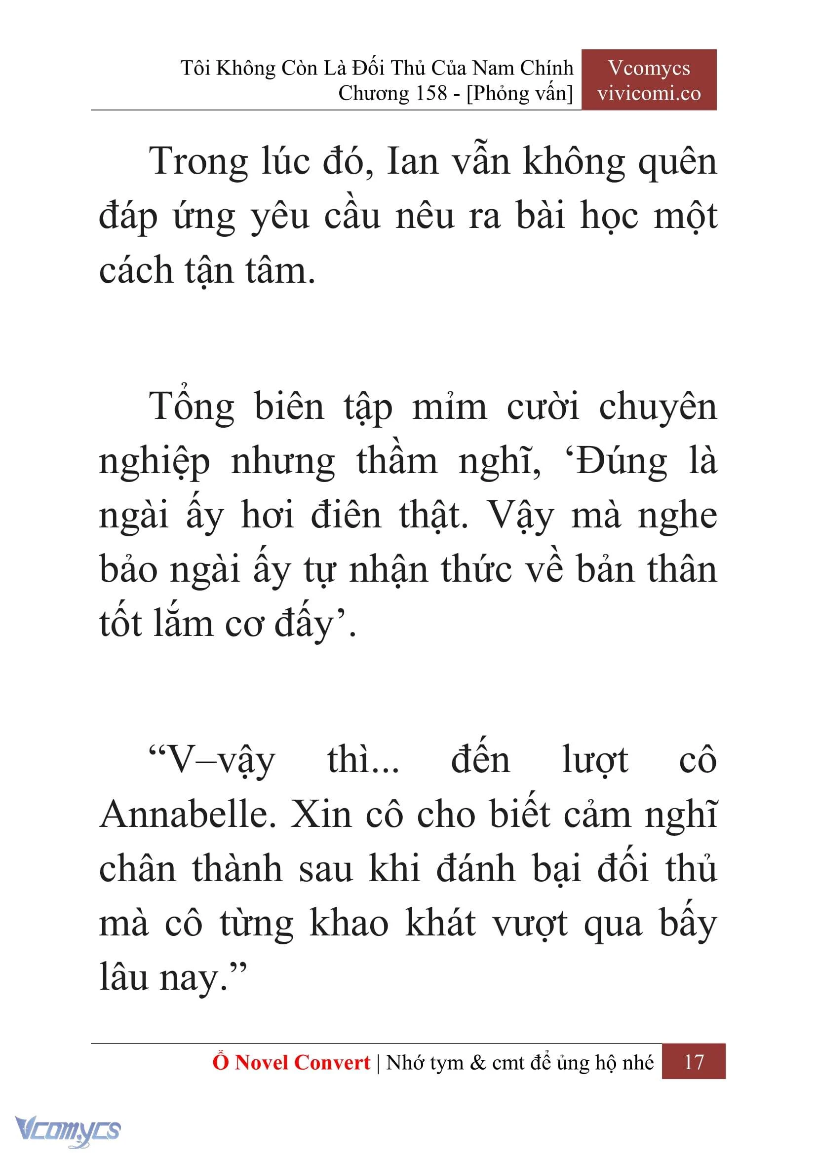 [Novel] Tôi Không Còn Là Đối Thủ Của Nam Chính Chapter  158 - 19