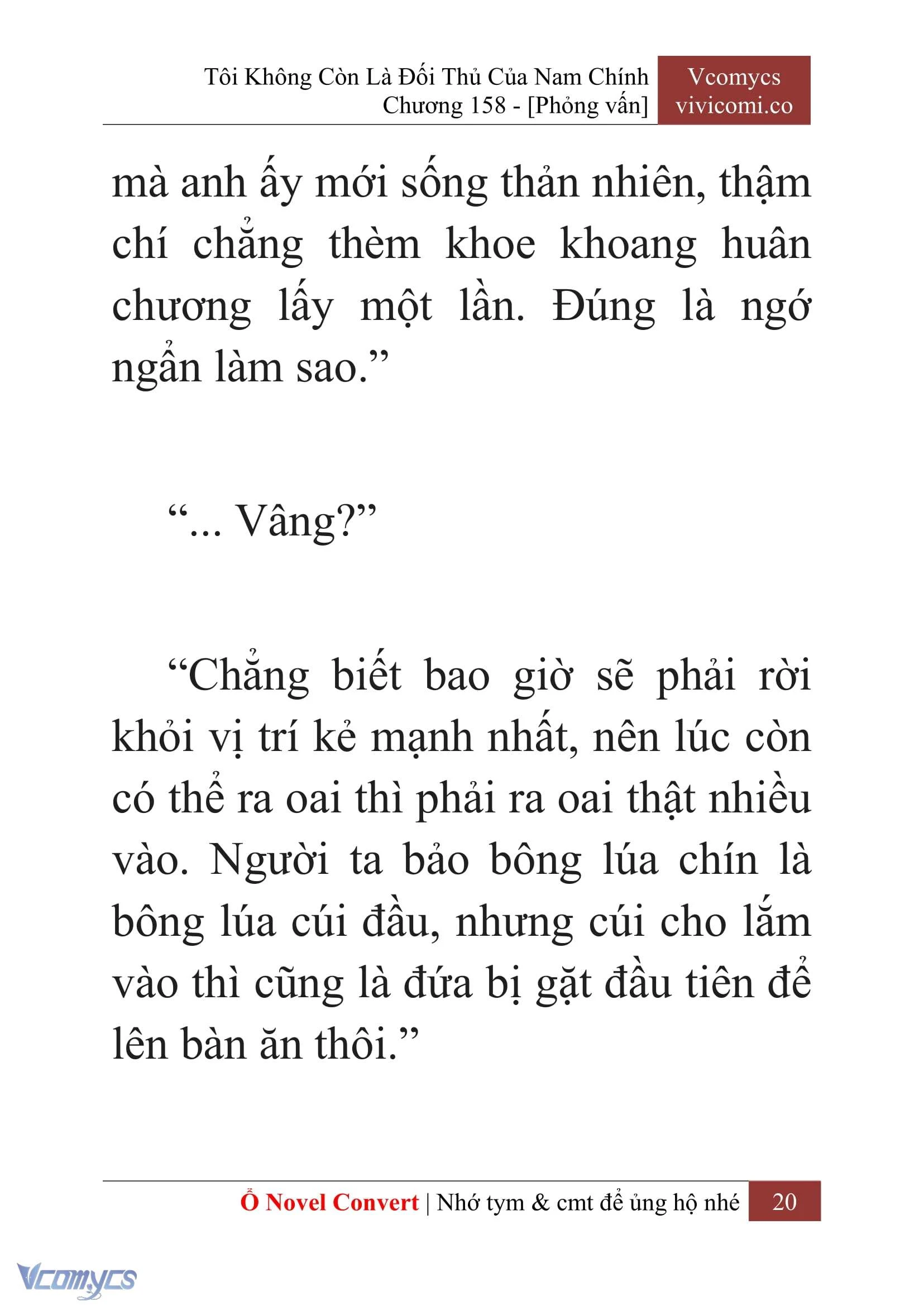 [Novel] Tôi Không Còn Là Đối Thủ Của Nam Chính Chapter  158 - 22