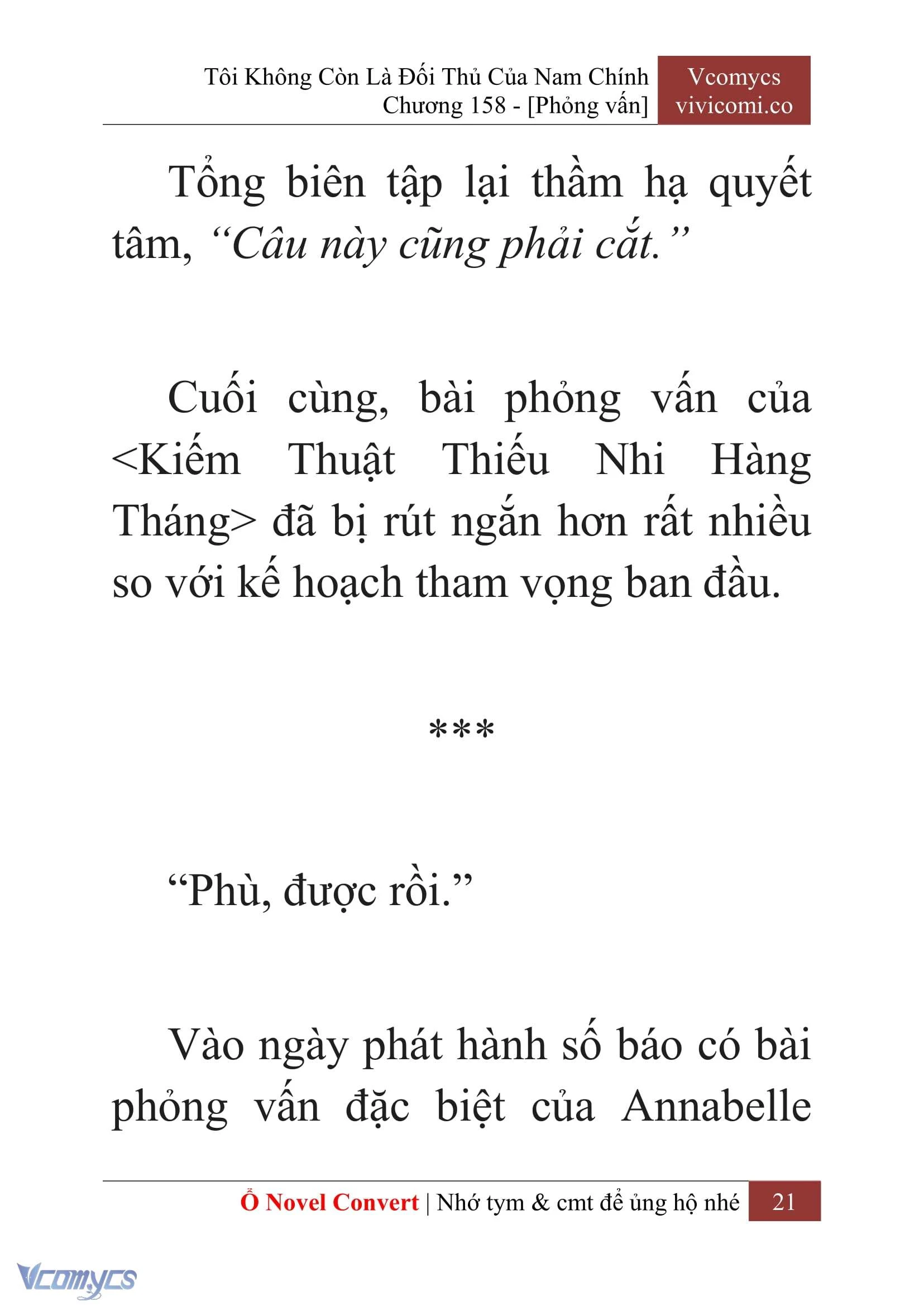 [Novel] Tôi Không Còn Là Đối Thủ Của Nam Chính Chapter  158 - 23