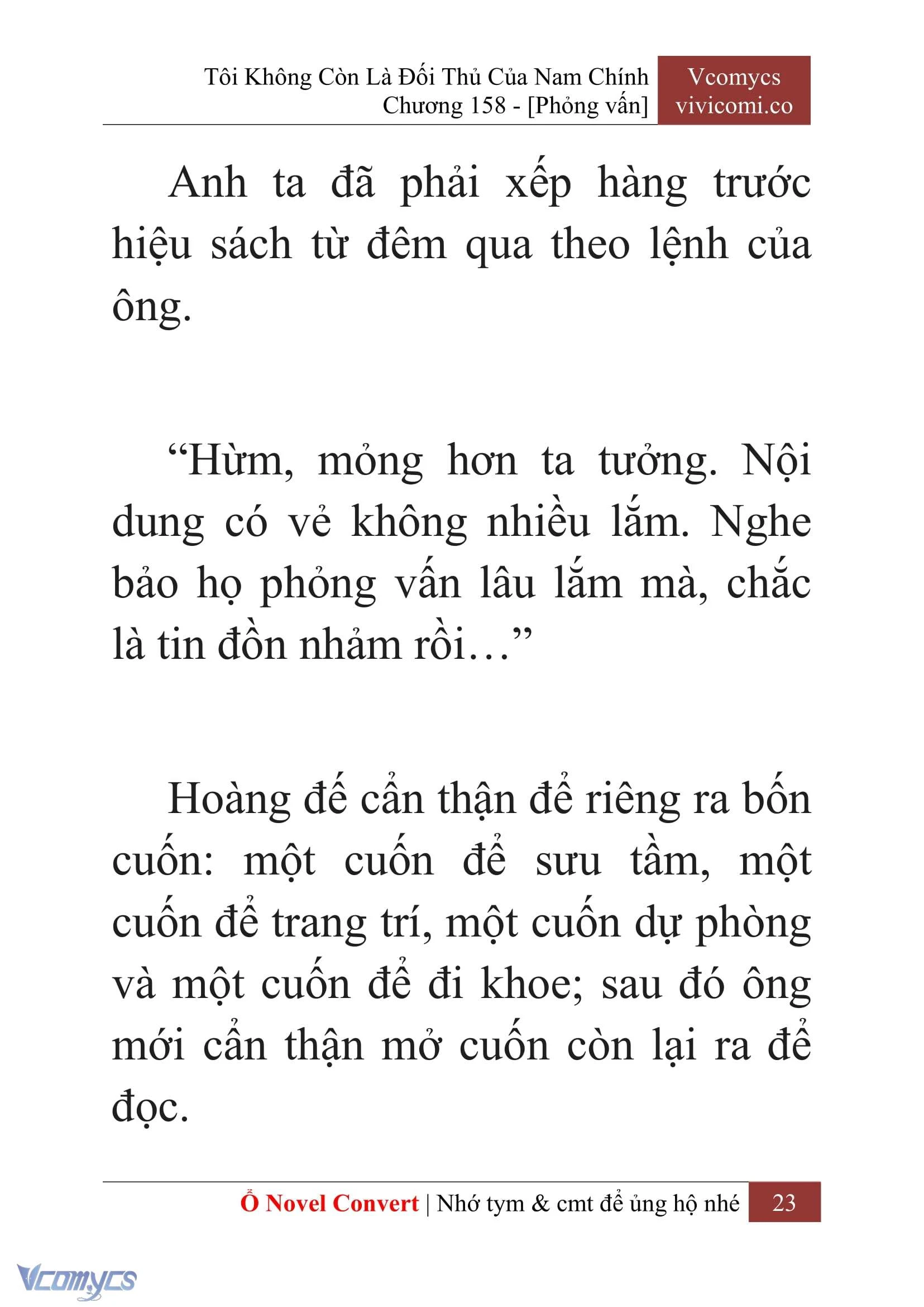 [Novel] Tôi Không Còn Là Đối Thủ Của Nam Chính Chapter  158 - 25