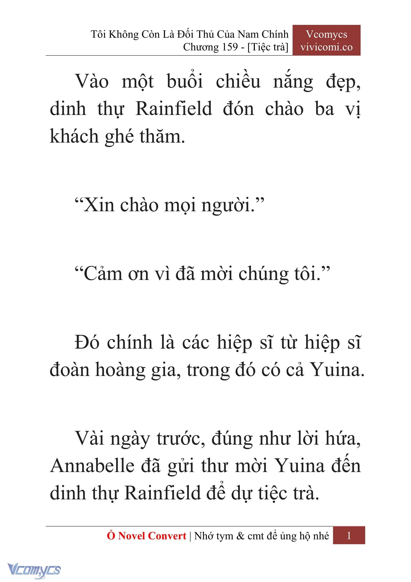 [Novel] Tôi Không Còn Là Đối Thủ Của Nam Chính Chapter  159 - 3