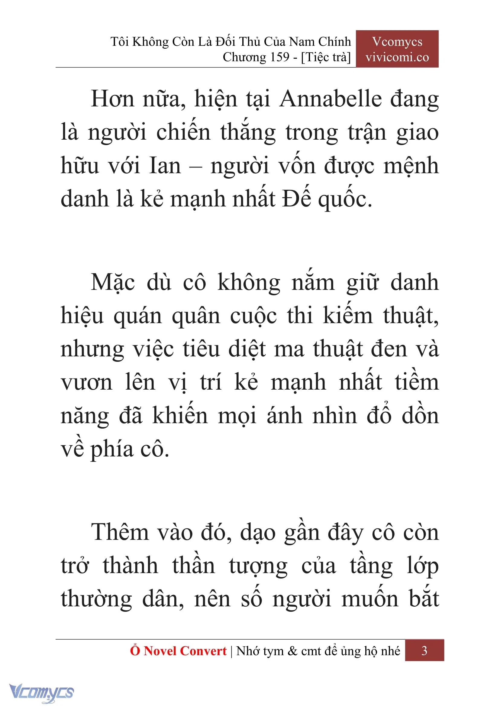 [Novel] Tôi Không Còn Là Đối Thủ Của Nam Chính Chapter  159 - 5