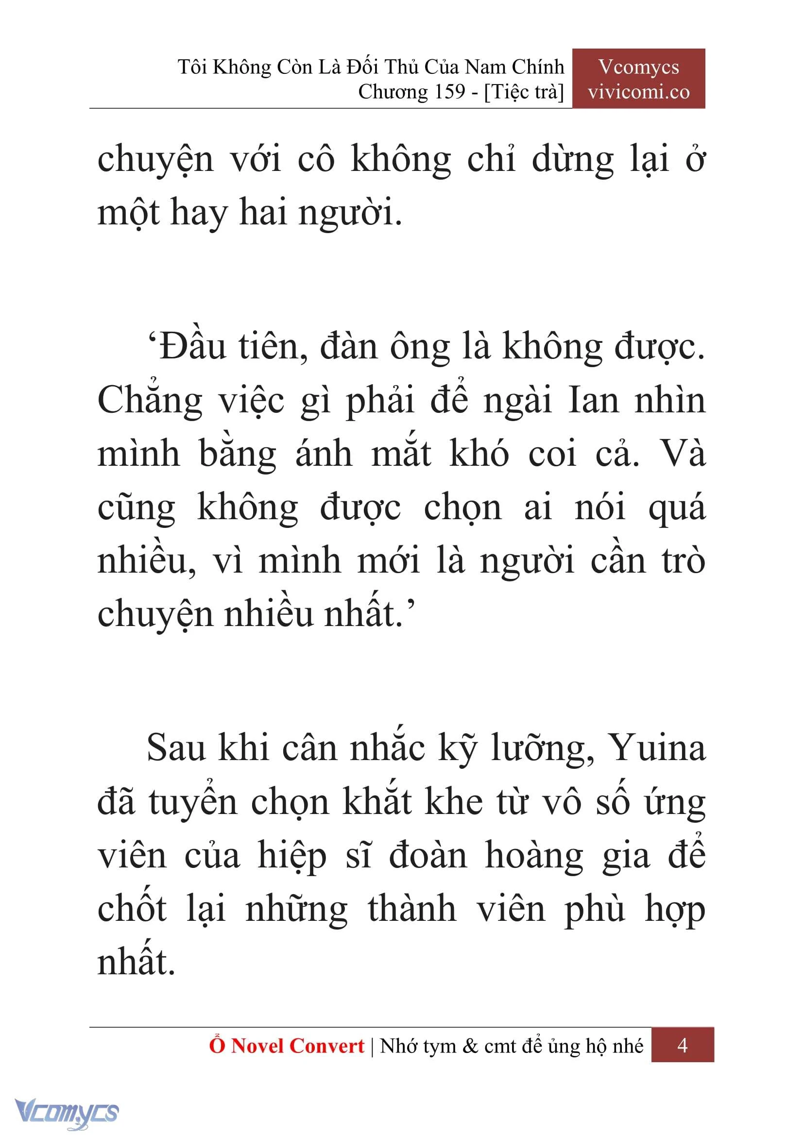 [Novel] Tôi Không Còn Là Đối Thủ Của Nam Chính Chapter  159 - 6