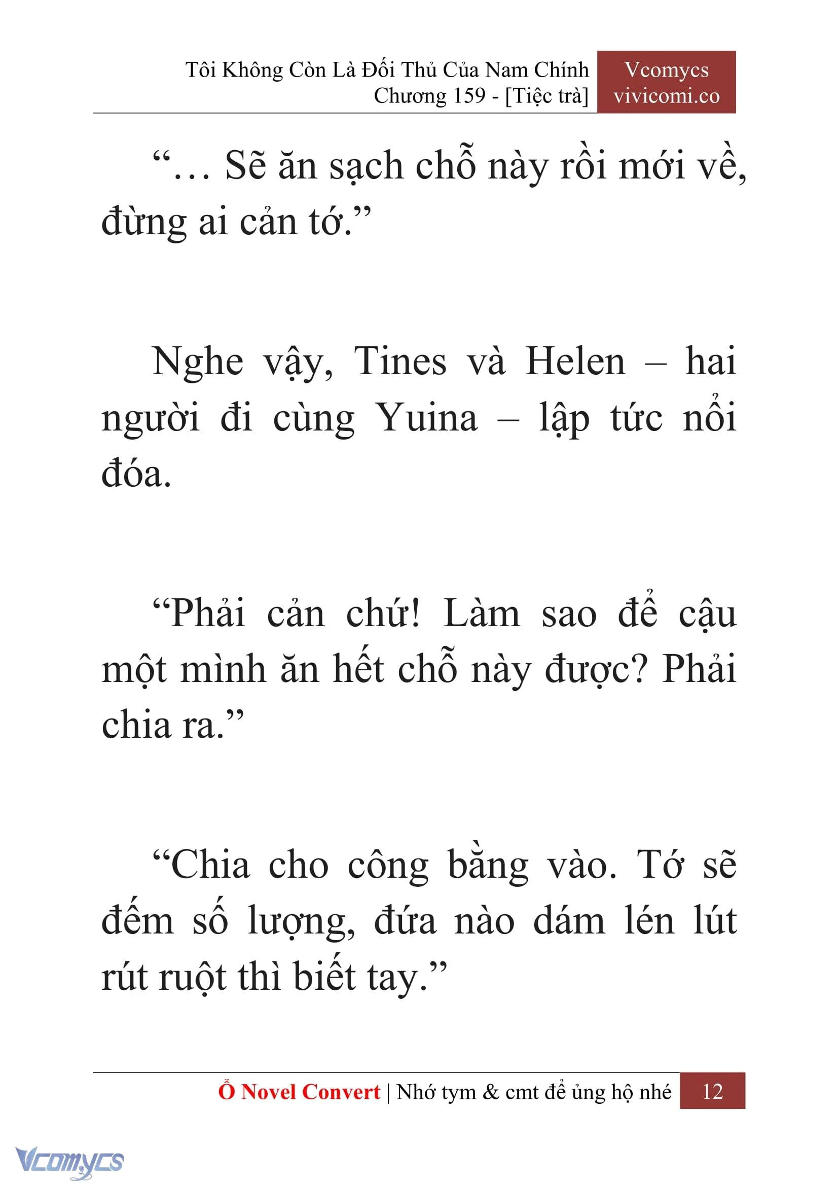 [Novel] Tôi Không Còn Là Đối Thủ Của Nam Chính Chapter  159 - 14
