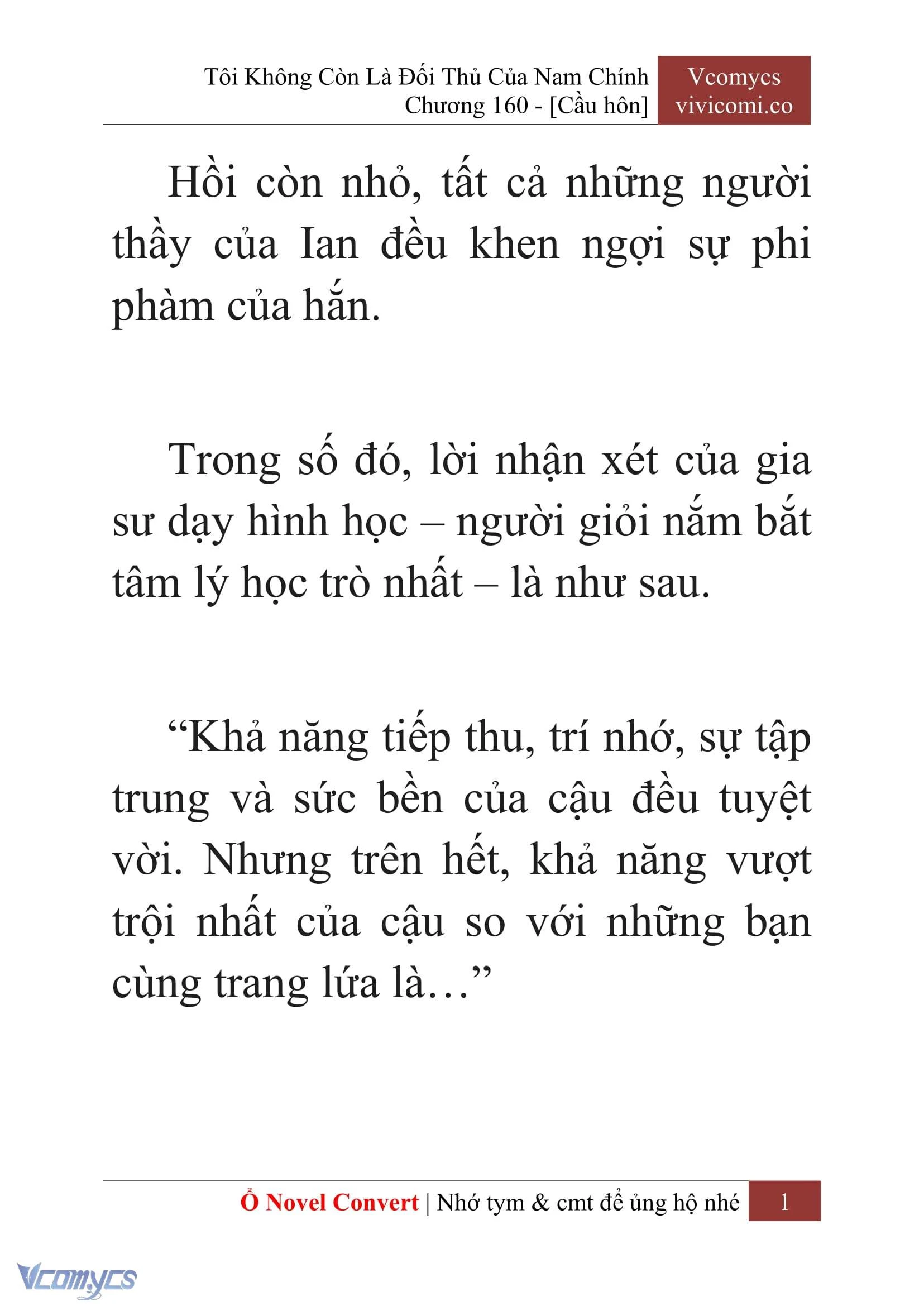 [Novel] Tôi Không Còn Là Đối Thủ Của Nam Chính Chapter  160 - 3
