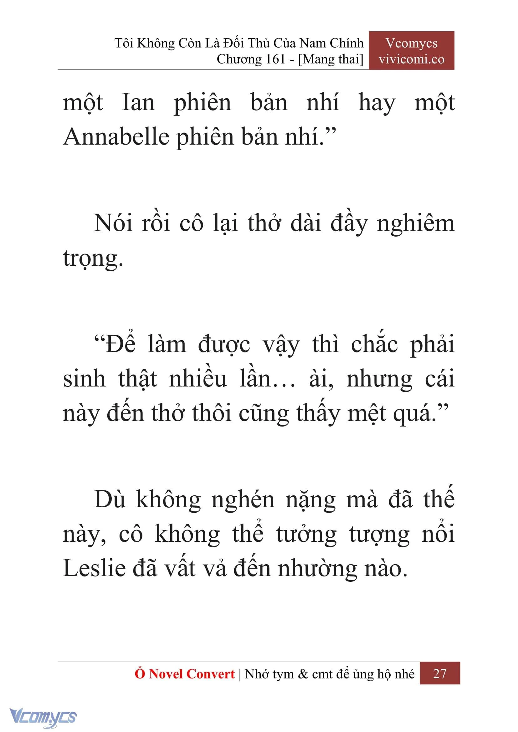 [Novel] Tôi Không Còn Là Đối Thủ Của Nam Chính Chapter  161 - 29