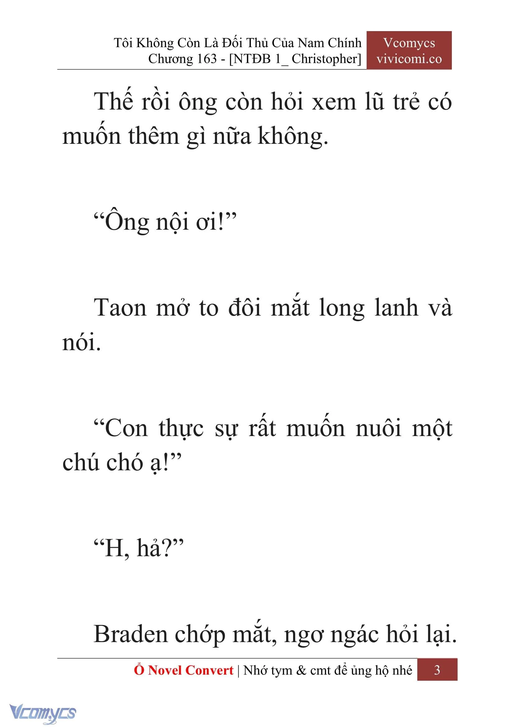 [Novel] Tôi Không Còn Là Đối Thủ Của Nam Chính Chapter  163 - 5