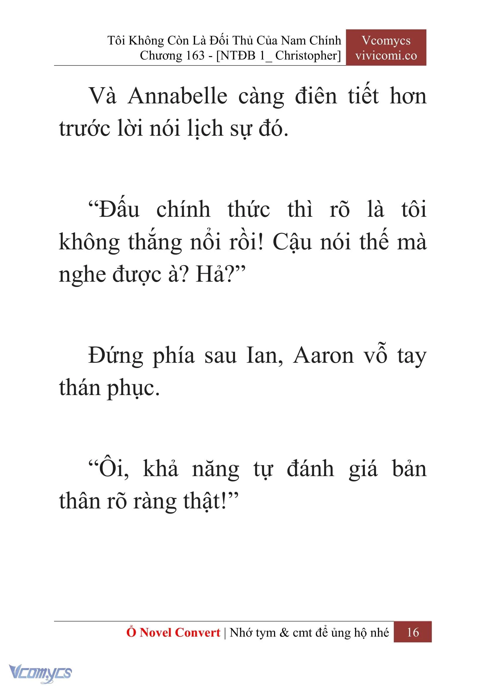 [Novel] Tôi Không Còn Là Đối Thủ Của Nam Chính Chapter  163 - 18