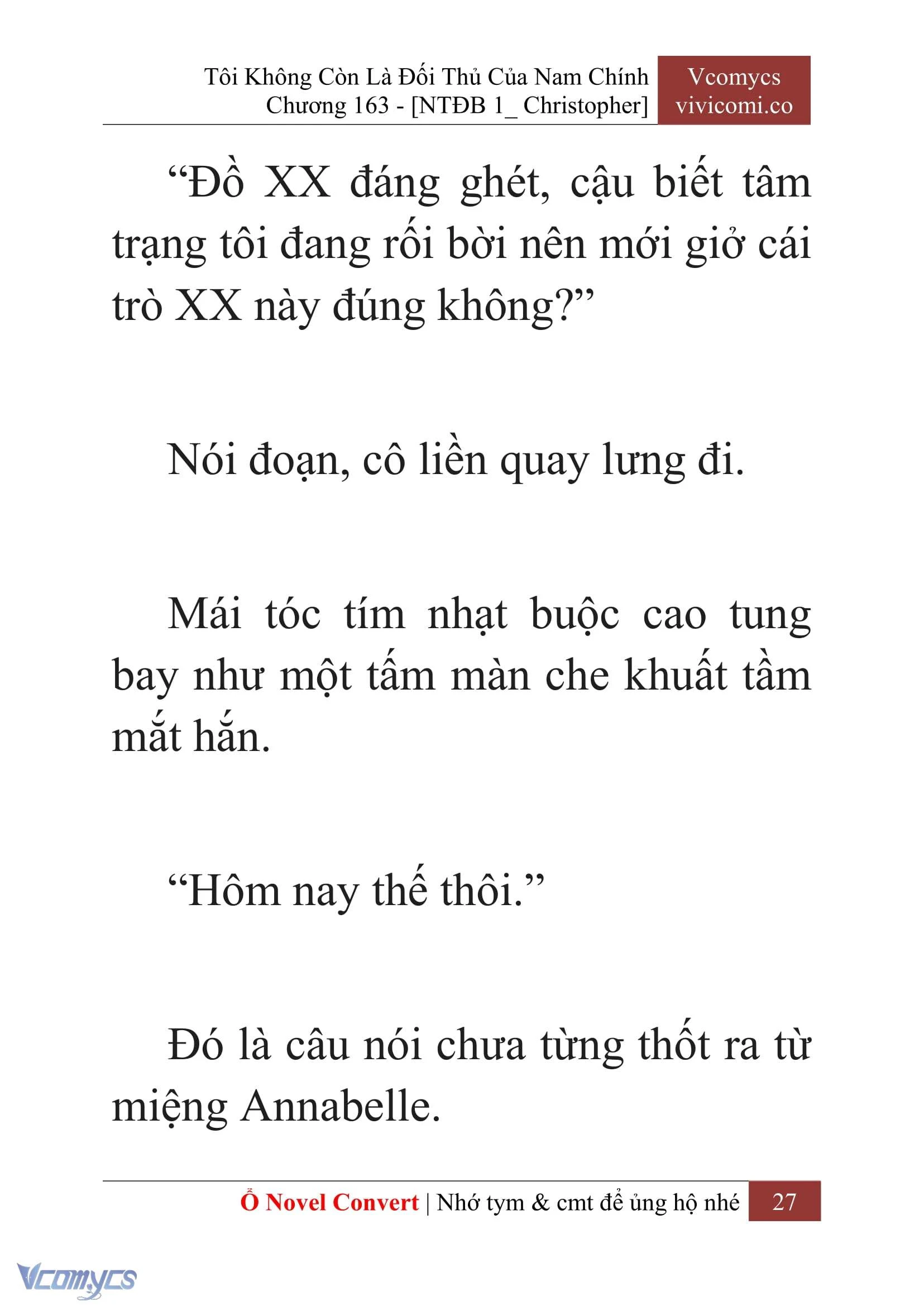 [Novel] Tôi Không Còn Là Đối Thủ Của Nam Chính Chapter  163 - 29