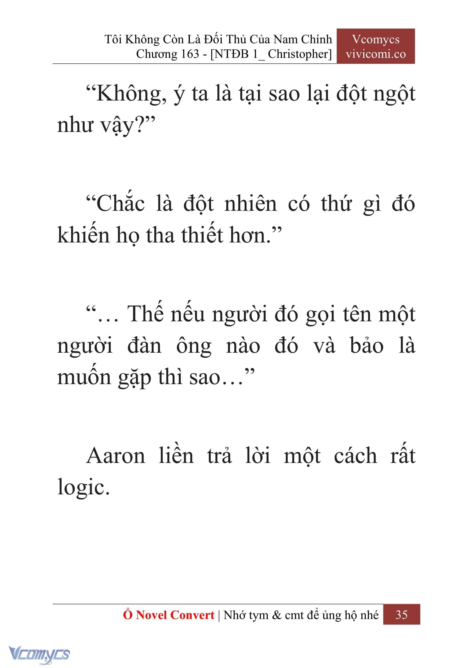 [Novel] Tôi Không Còn Là Đối Thủ Của Nam Chính Chapter  163 - 37