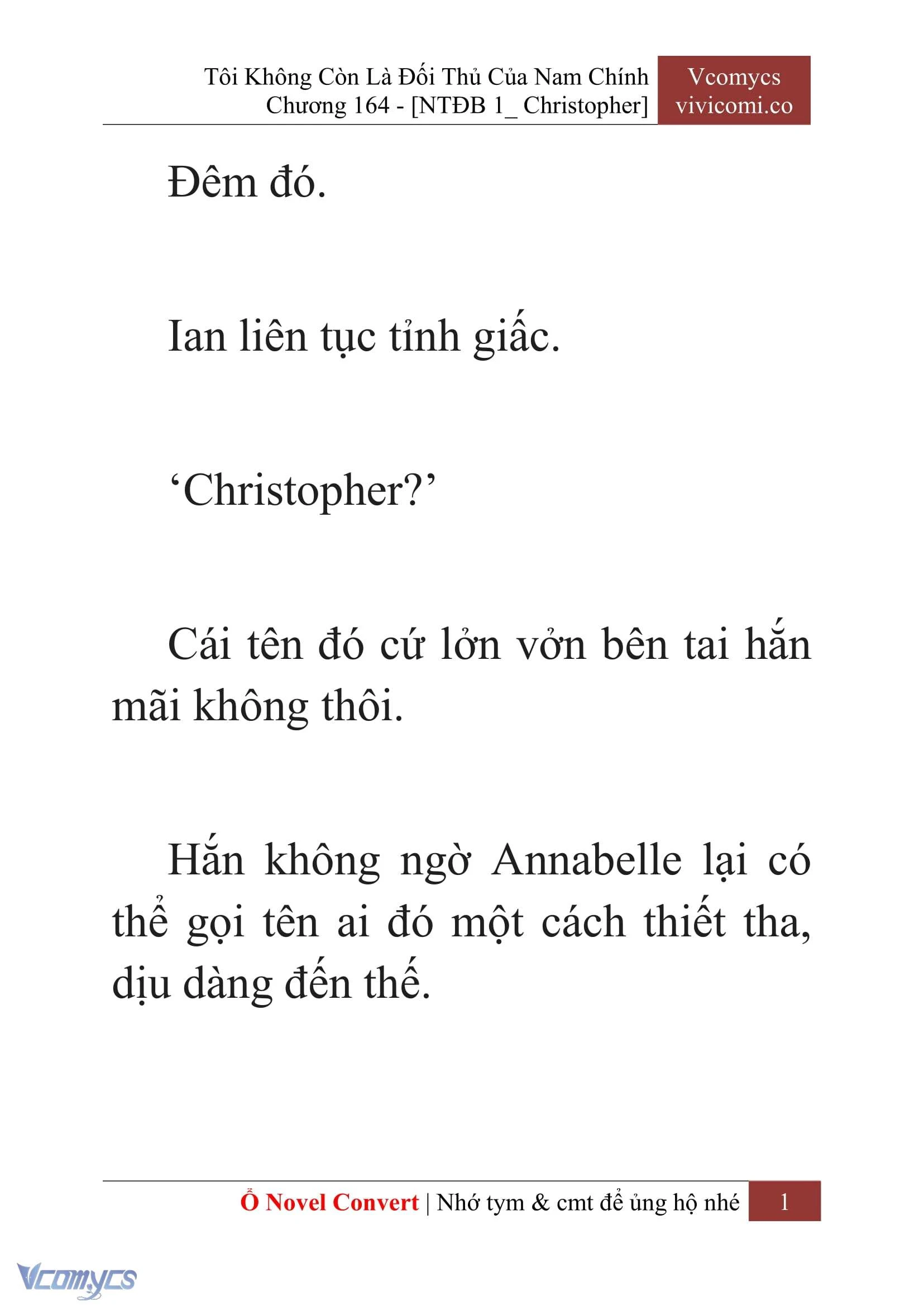 [Novel] Tôi Không Còn Là Đối Thủ Của Nam Chính Chapter  164 - 3