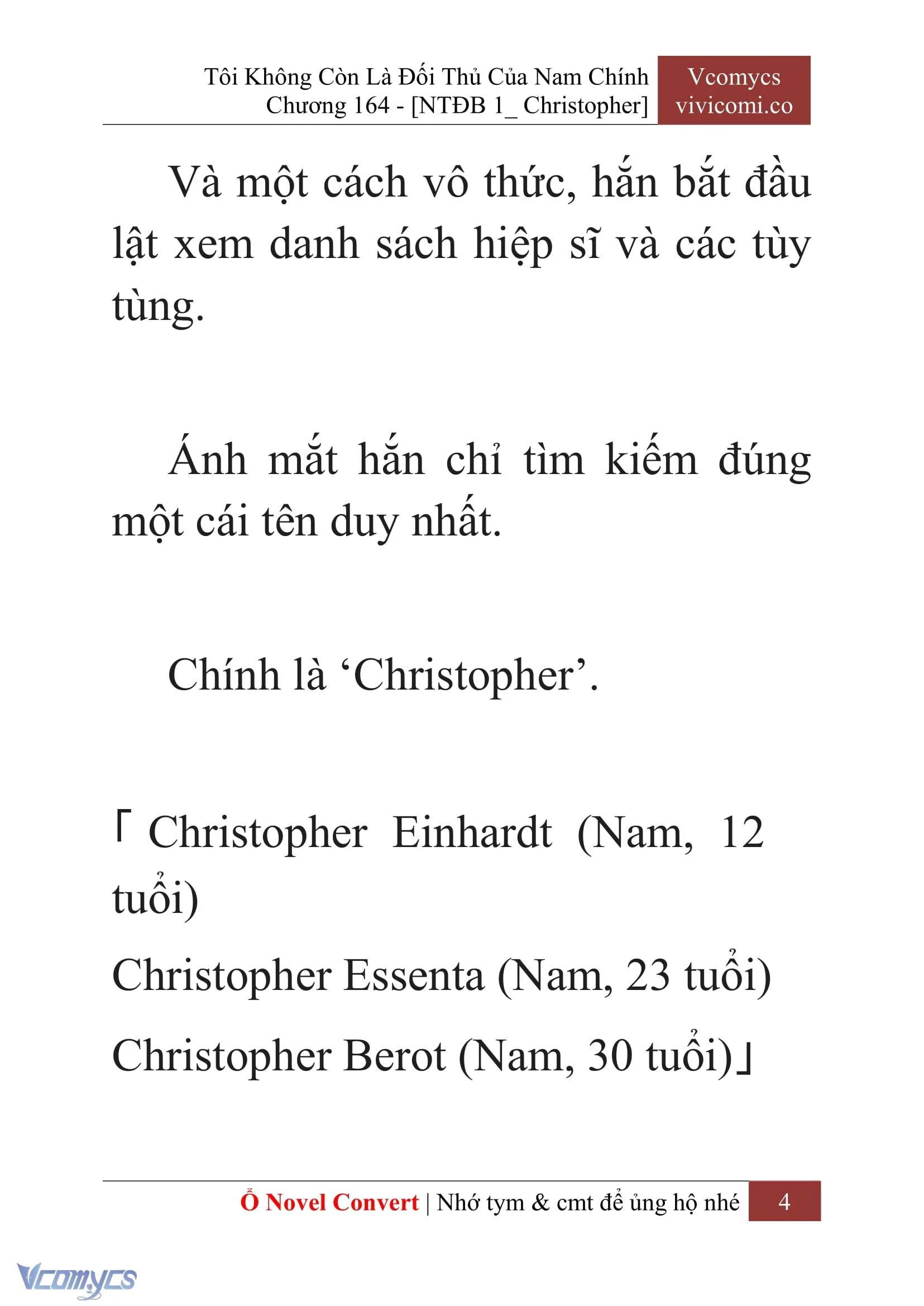 [Novel] Tôi Không Còn Là Đối Thủ Của Nam Chính Chapter  164 - 6