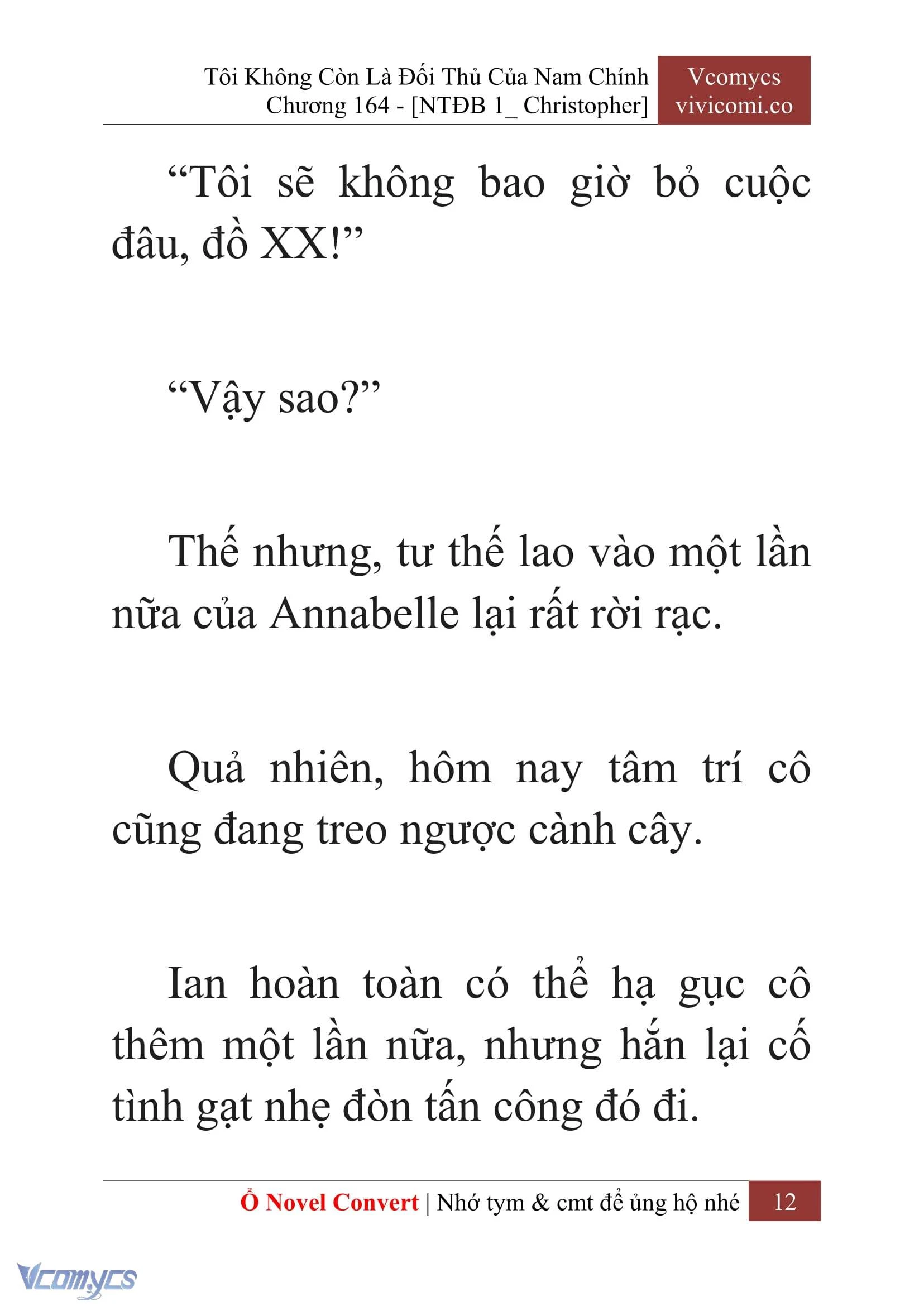 [Novel] Tôi Không Còn Là Đối Thủ Của Nam Chính Chapter  164 - 14