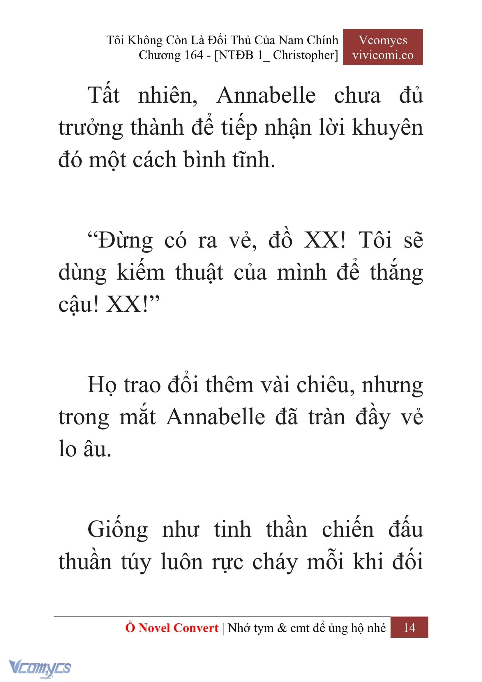 [Novel] Tôi Không Còn Là Đối Thủ Của Nam Chính Chapter  164 - 16