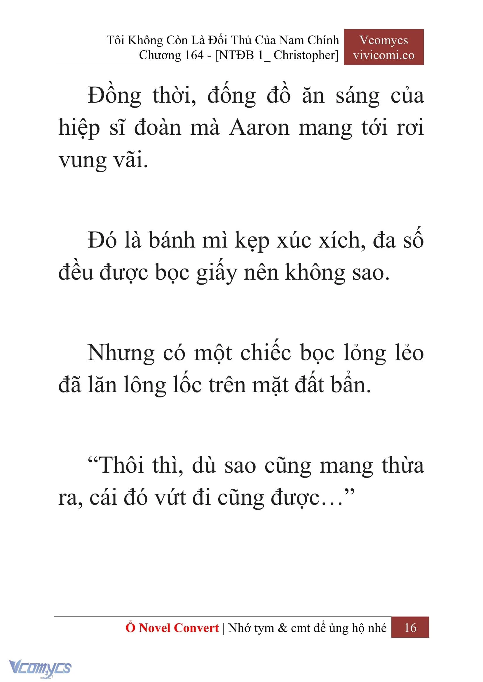 [Novel] Tôi Không Còn Là Đối Thủ Của Nam Chính Chapter  164 - 18