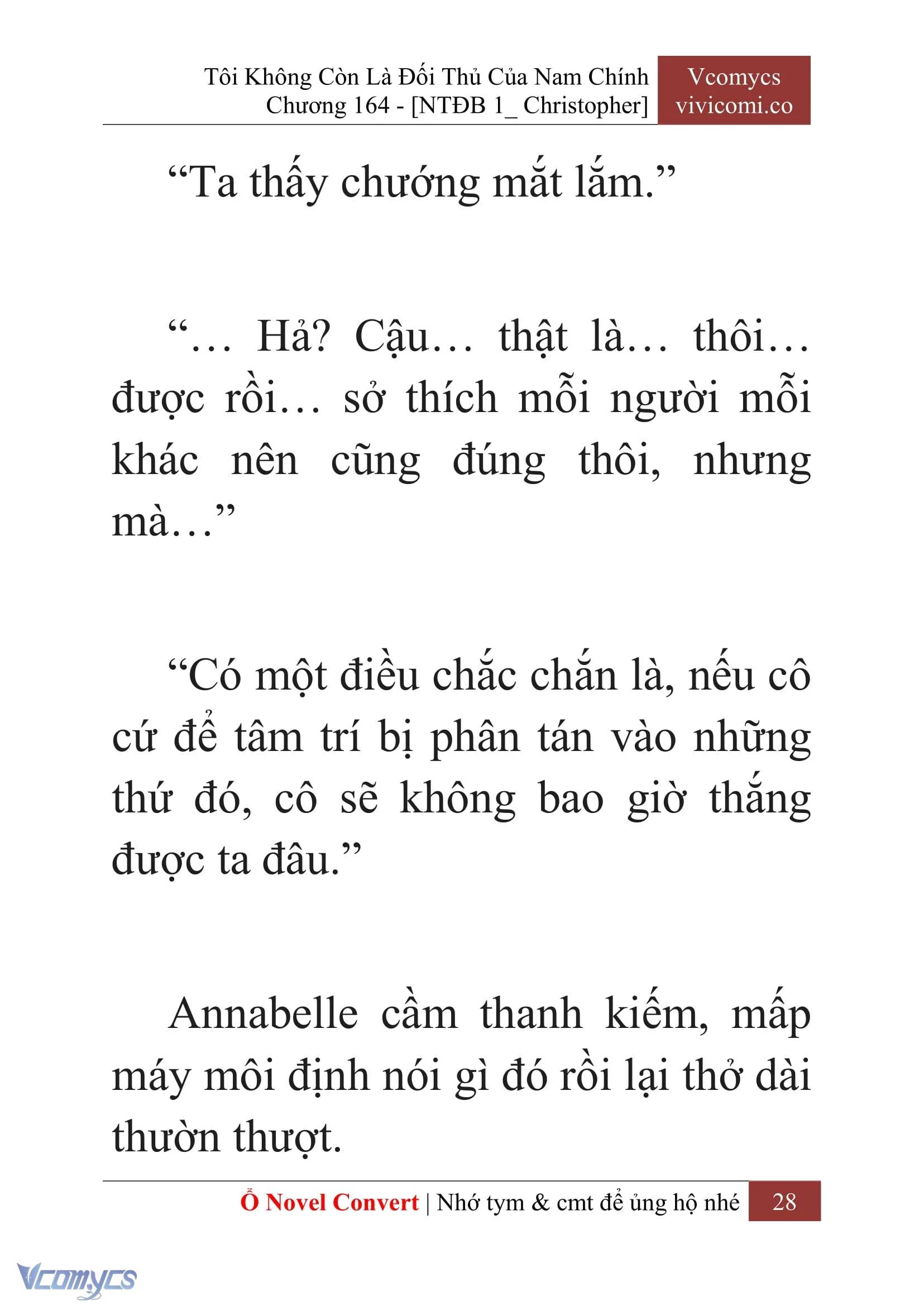 [Novel] Tôi Không Còn Là Đối Thủ Của Nam Chính Chapter  164 - 30