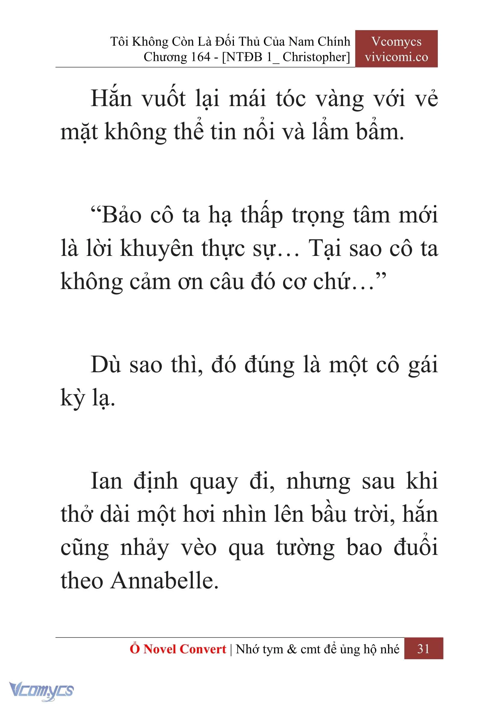 [Novel] Tôi Không Còn Là Đối Thủ Của Nam Chính Chapter  164 - 33
