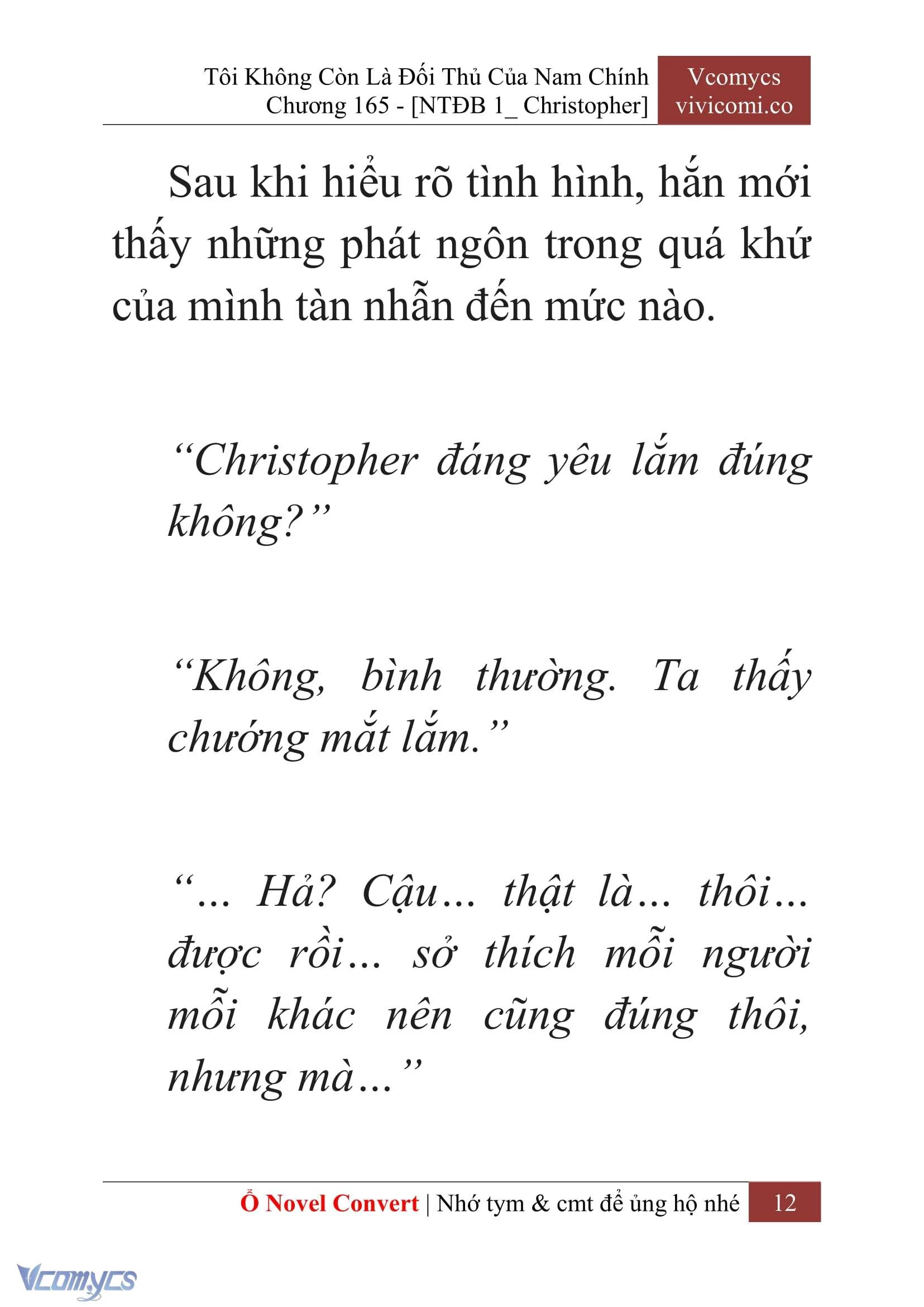 [Novel] Tôi Không Còn Là Đối Thủ Của Nam Chính Chapter  165 - 14