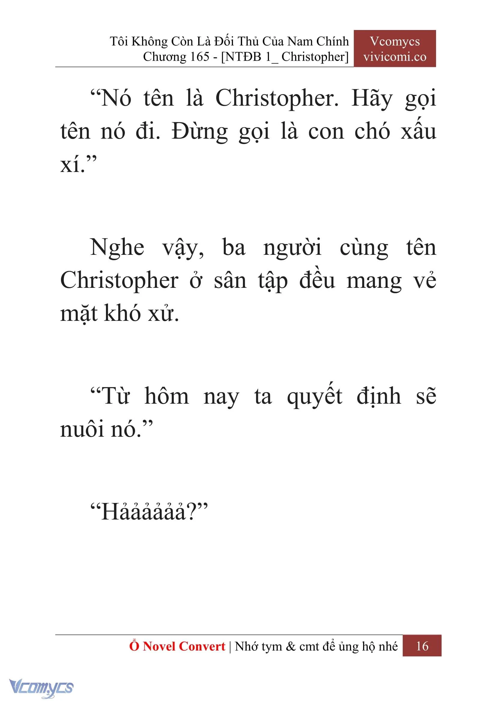 [Novel] Tôi Không Còn Là Đối Thủ Của Nam Chính Chapter  165 - 18