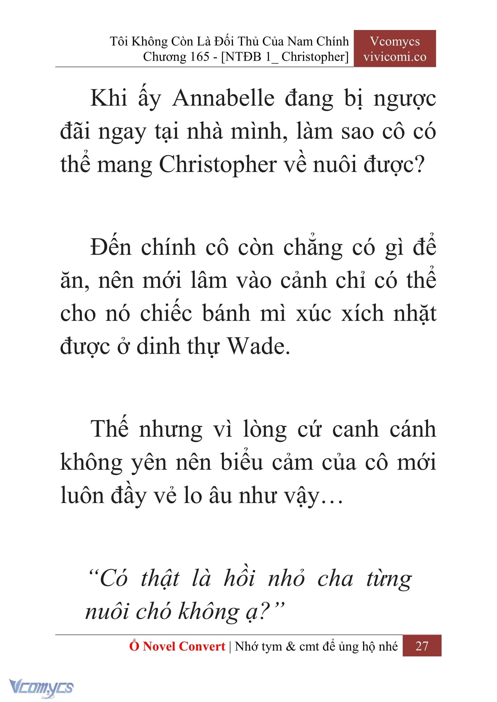 [Novel] Tôi Không Còn Là Đối Thủ Của Nam Chính Chapter  165 - 29