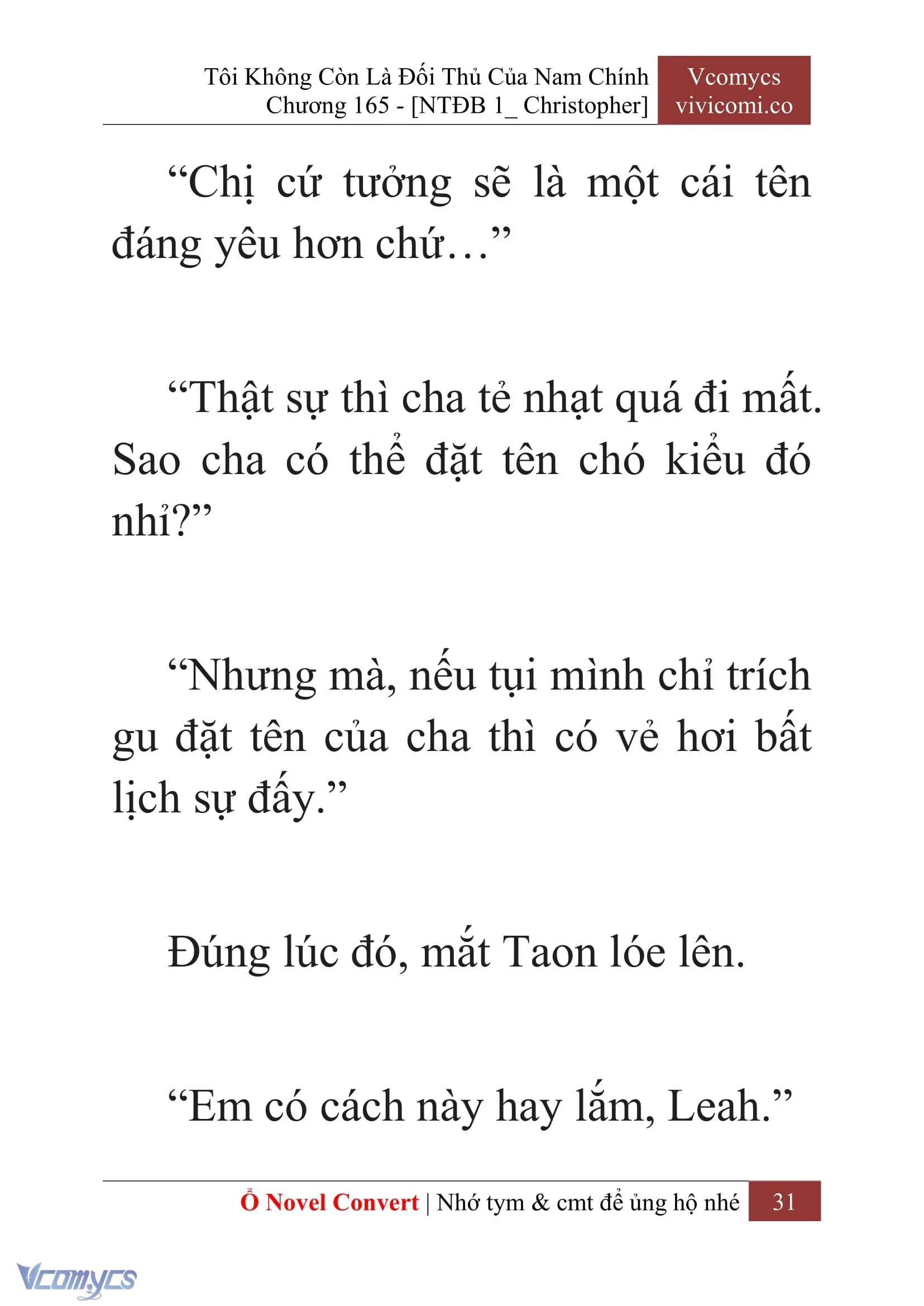 [Novel] Tôi Không Còn Là Đối Thủ Của Nam Chính Chapter  165 - 33