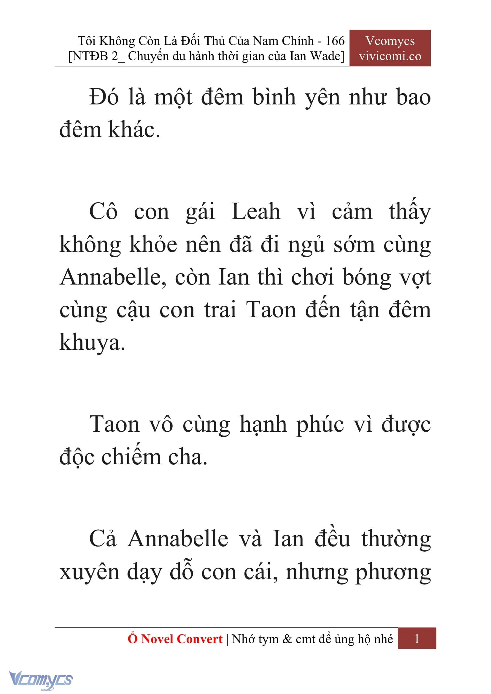 [Novel] Tôi Không Còn Là Đối Thủ Của Nam Chính Chapter  166 - 3
