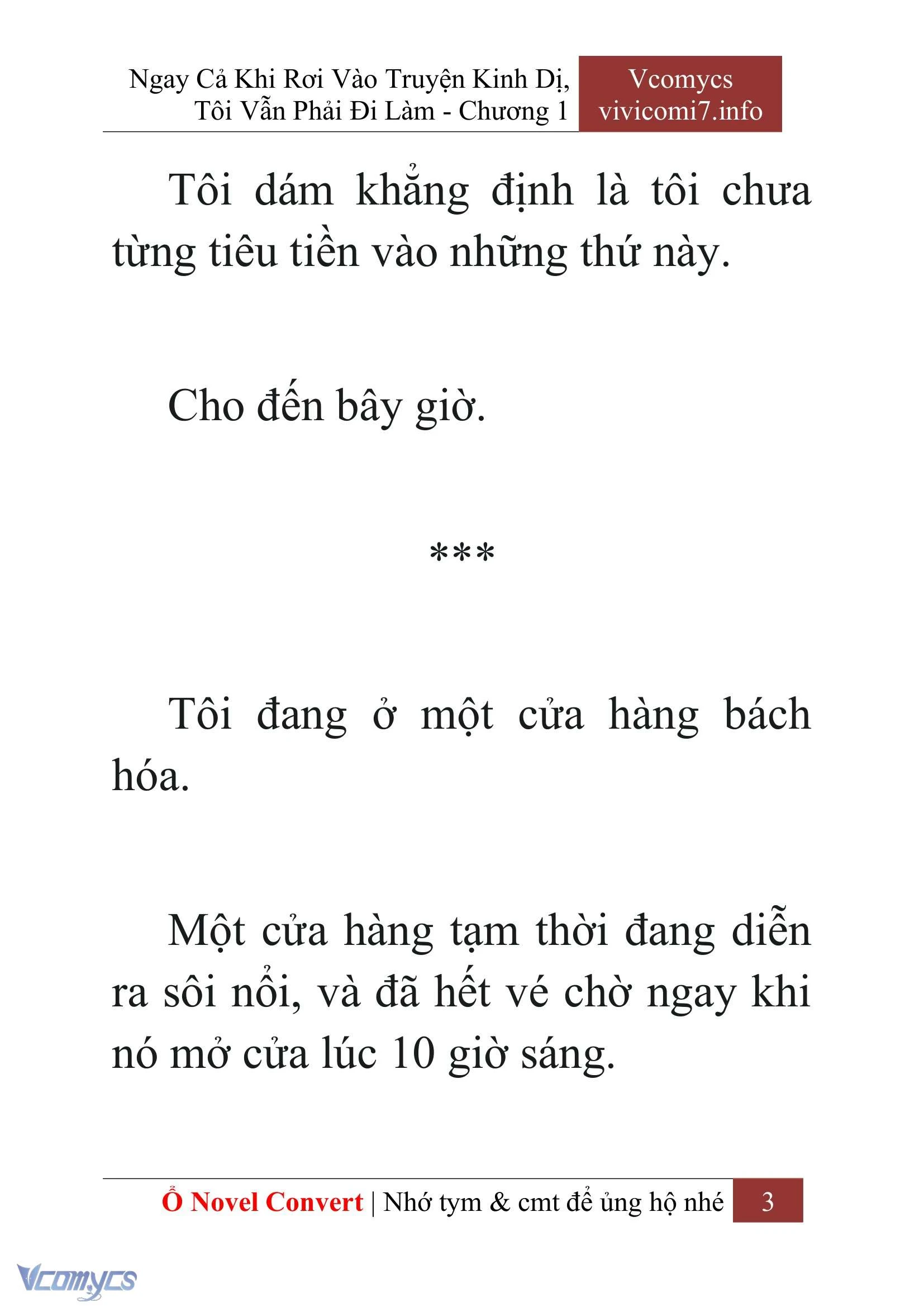 [Novel] Ngay Cả Khi Rơi Vào Truyện Kinh Dị, Tôi Vẫn Phải Đi Làm Chapter  1 - 5