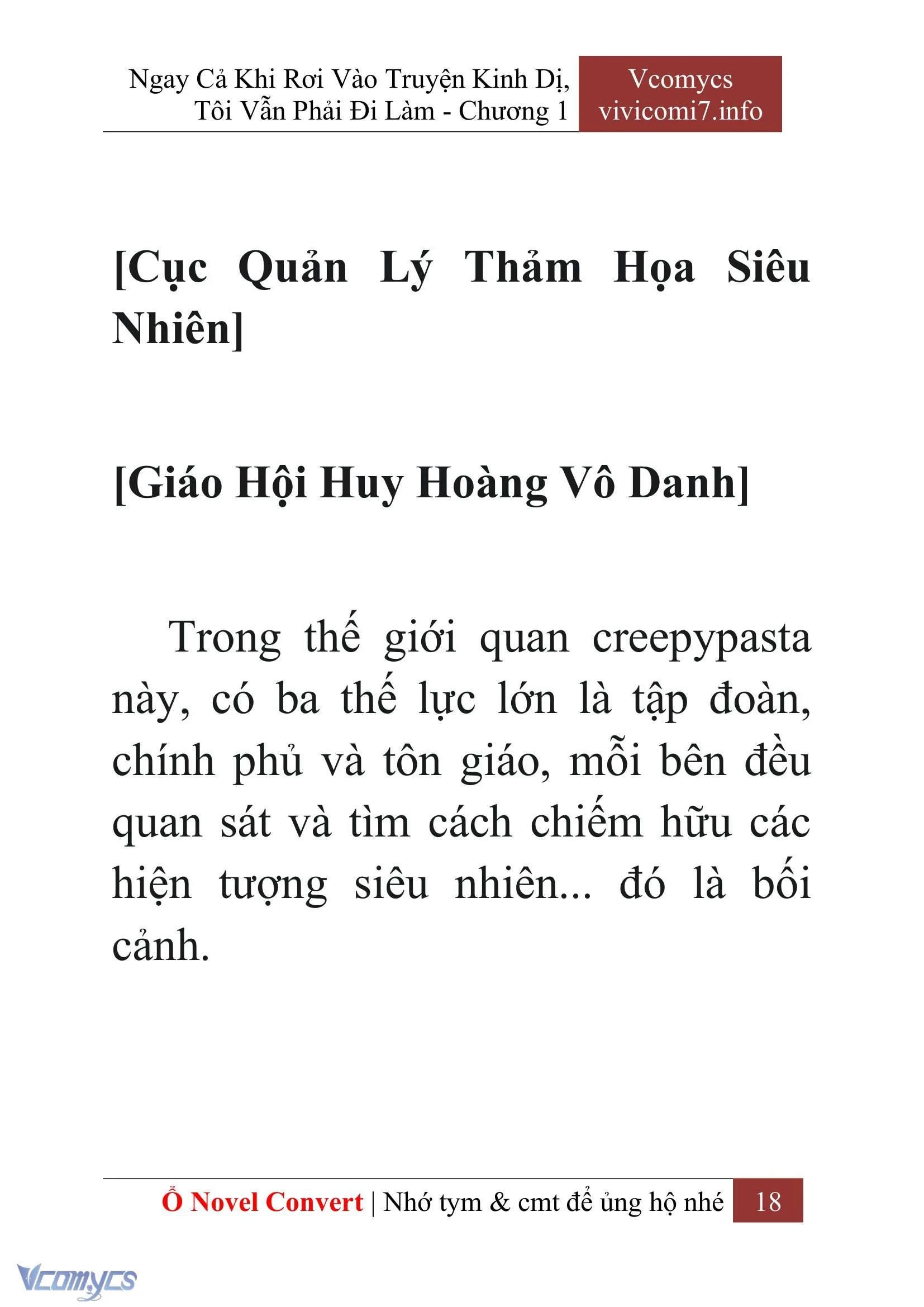 [Novel] Ngay Cả Khi Rơi Vào Truyện Kinh Dị, Tôi Vẫn Phải Đi Làm Chapter  1 - 20