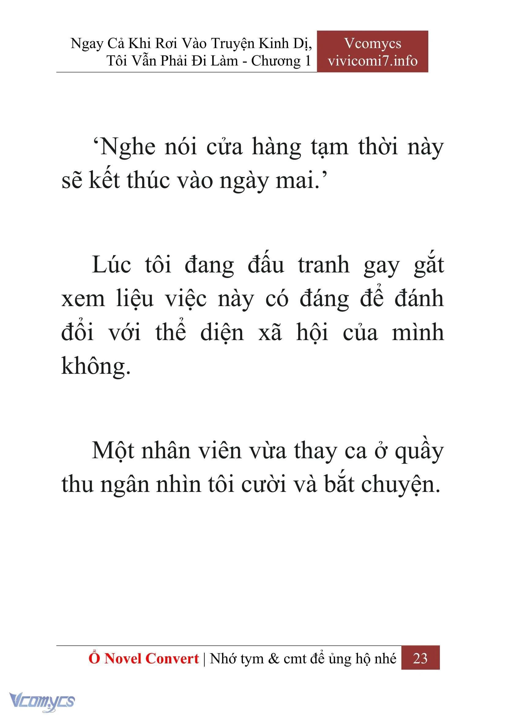 [Novel] Ngay Cả Khi Rơi Vào Truyện Kinh Dị, Tôi Vẫn Phải Đi Làm Chapter  1 - 25