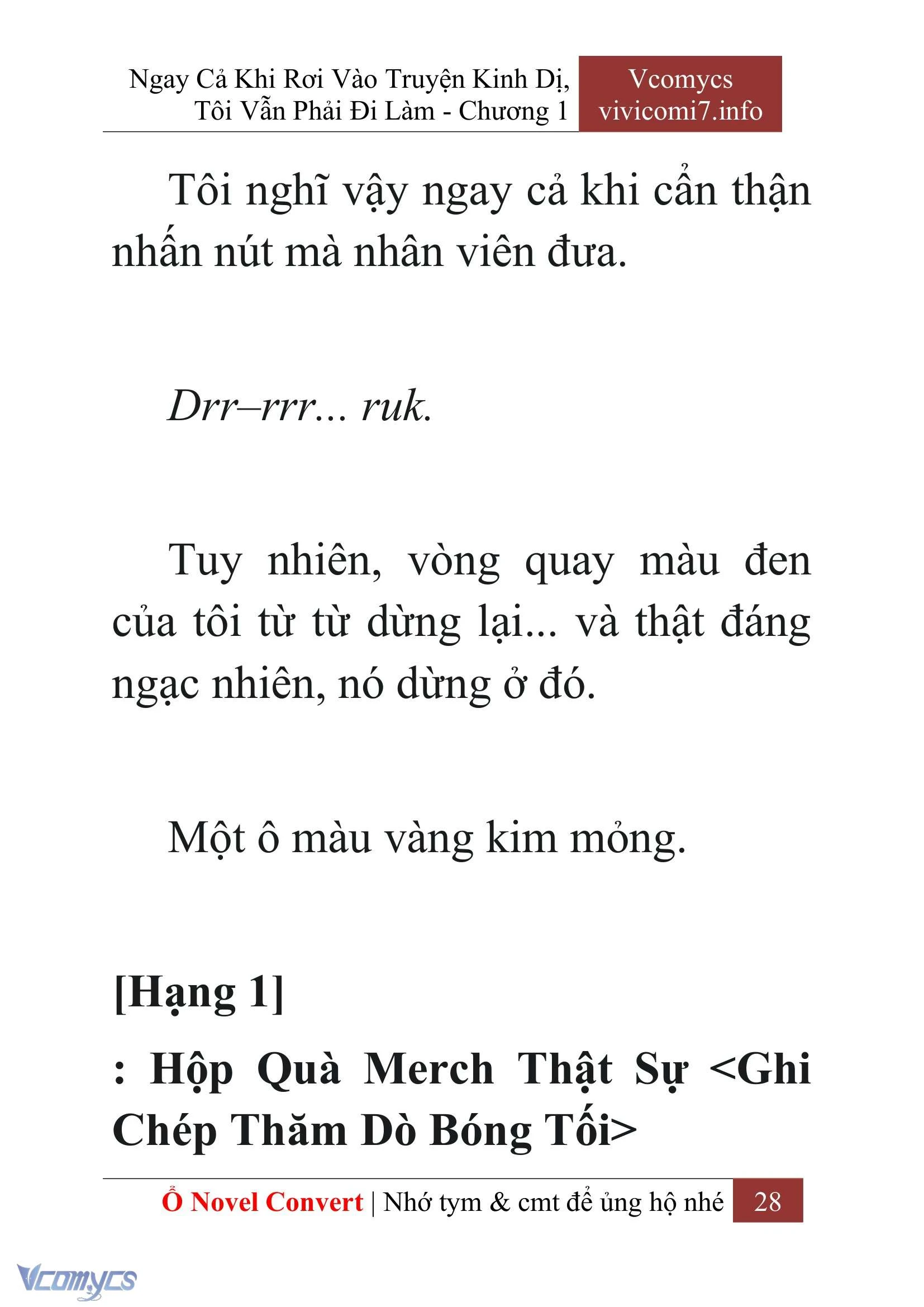 [Novel] Ngay Cả Khi Rơi Vào Truyện Kinh Dị, Tôi Vẫn Phải Đi Làm Chapter  1 - 30