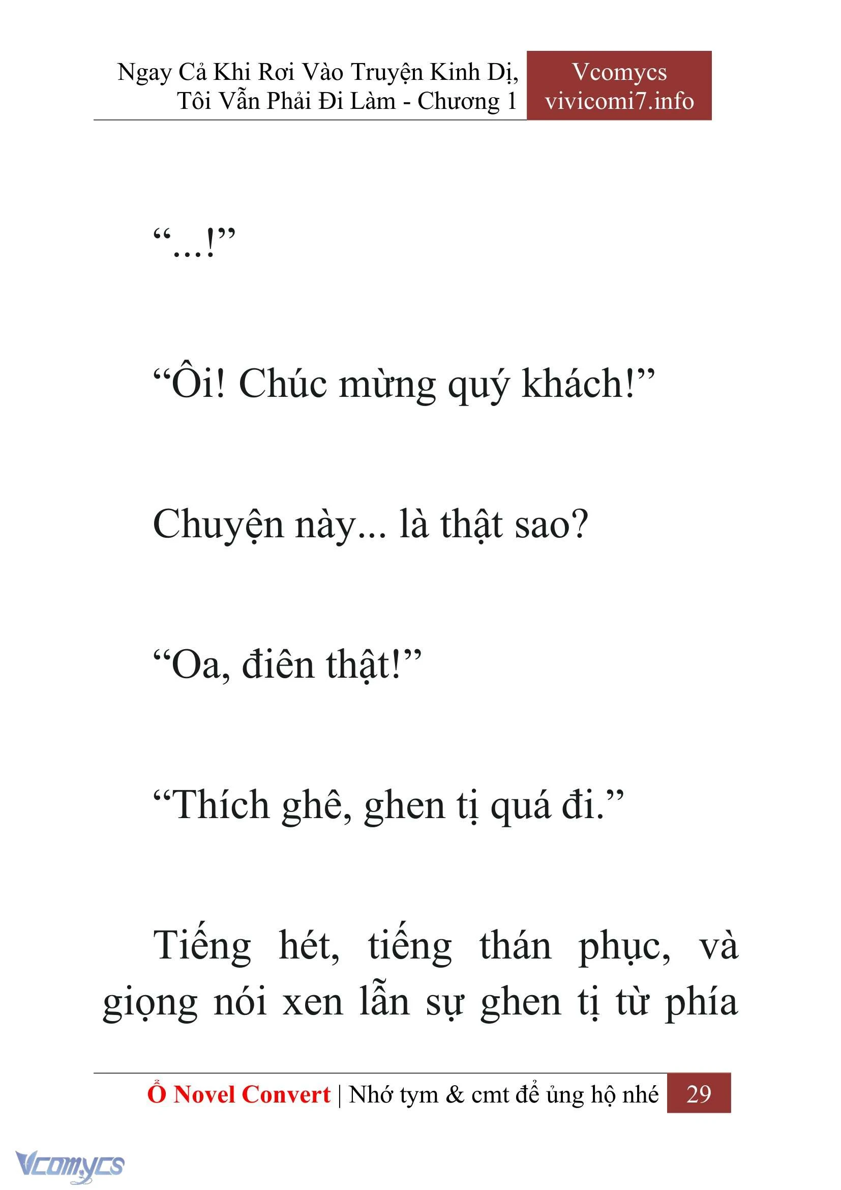 [Novel] Ngay Cả Khi Rơi Vào Truyện Kinh Dị, Tôi Vẫn Phải Đi Làm Chapter  1 - 31