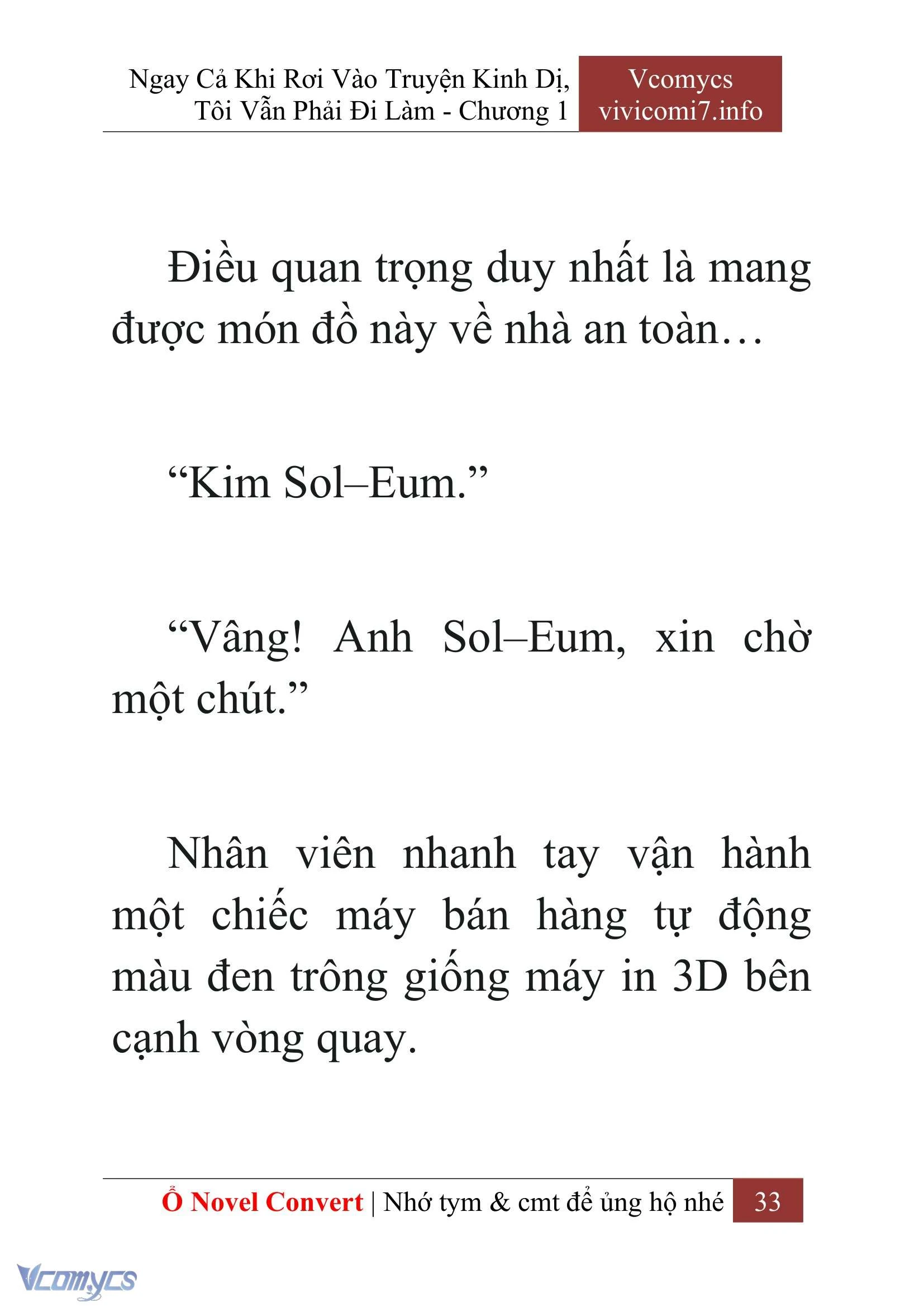 [Novel] Ngay Cả Khi Rơi Vào Truyện Kinh Dị, Tôi Vẫn Phải Đi Làm Chapter  1 - 35