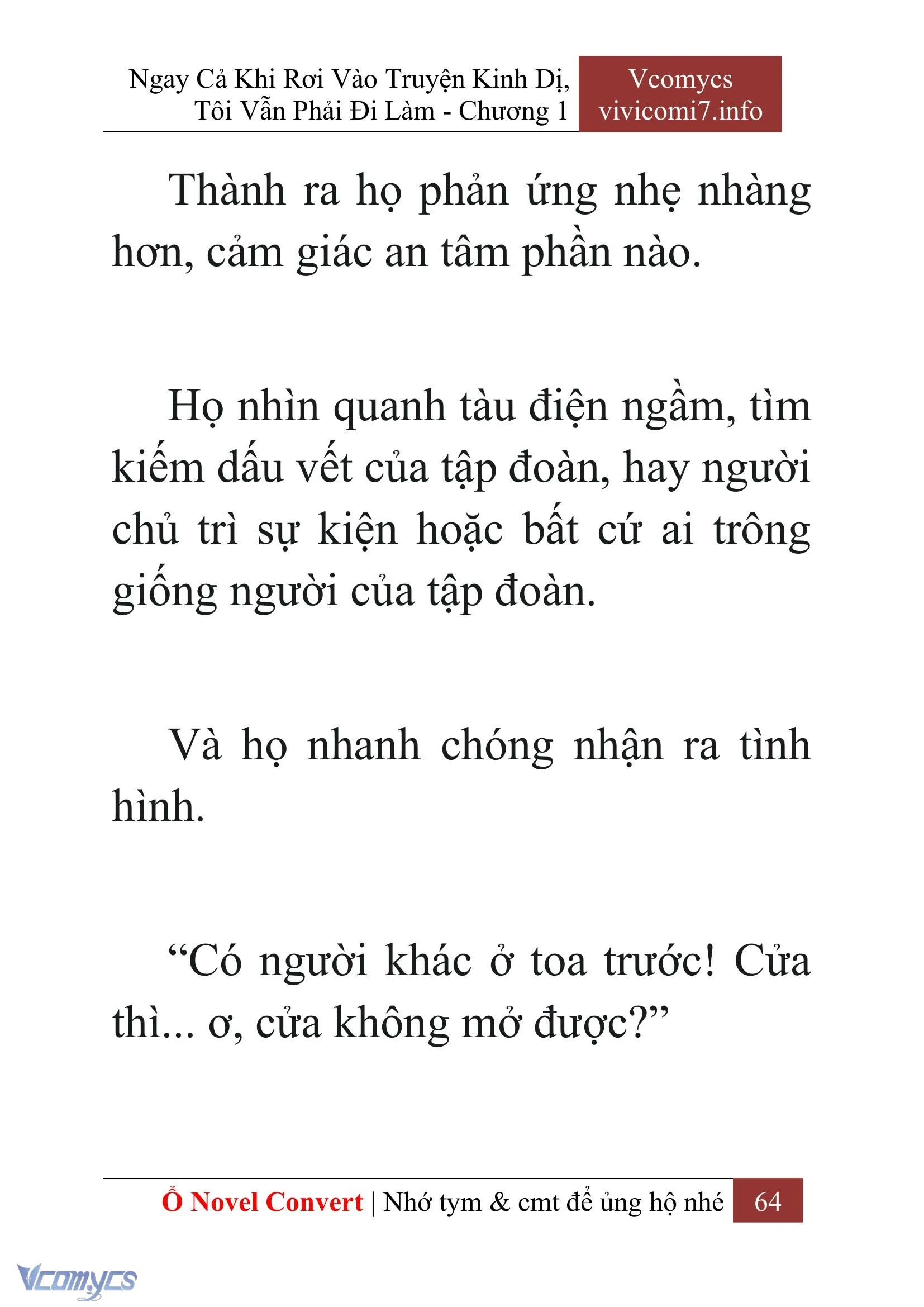 [Novel] Ngay Cả Khi Rơi Vào Truyện Kinh Dị, Tôi Vẫn Phải Đi Làm Chapter  1 - 66
